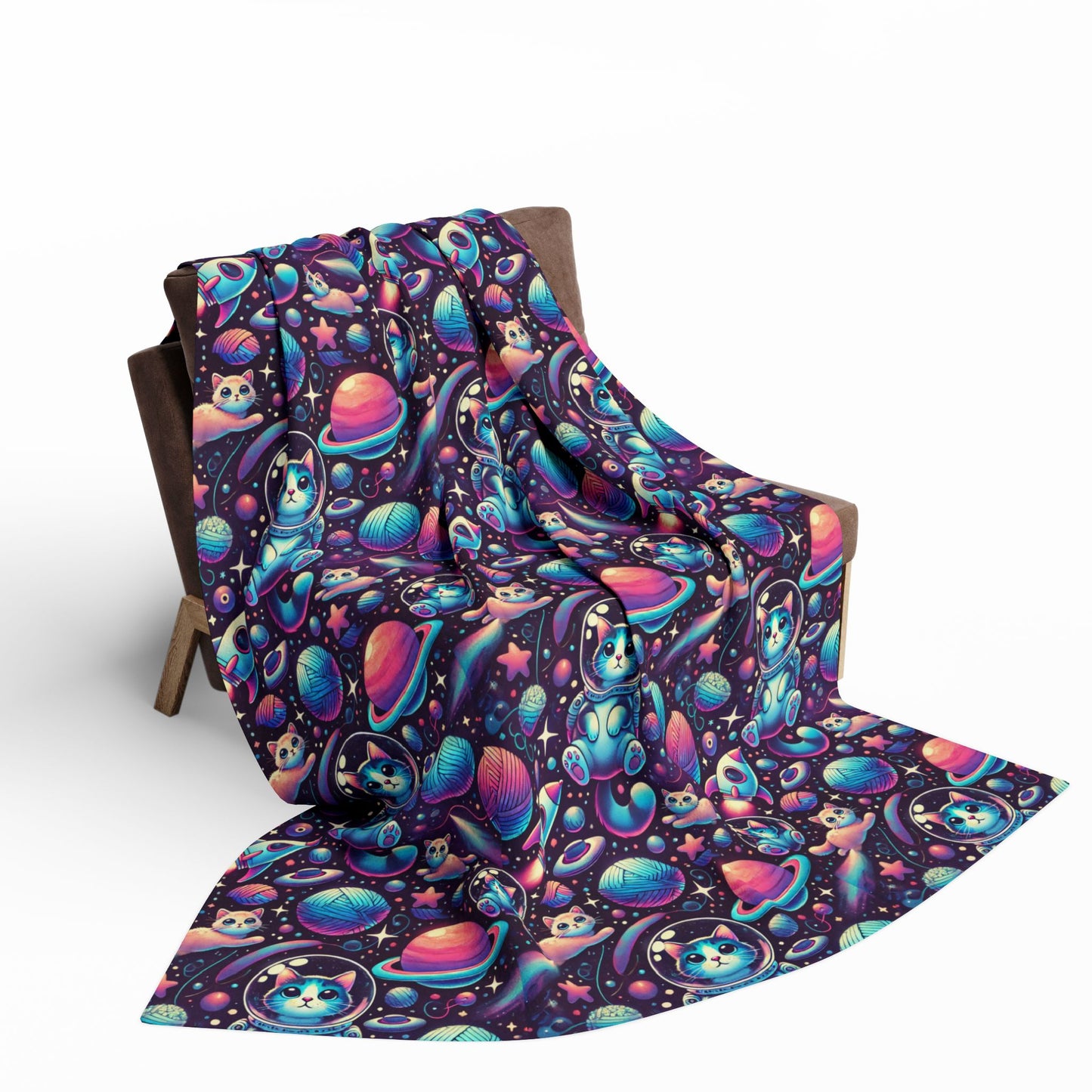 Space cats Arctic Fleece Blanket