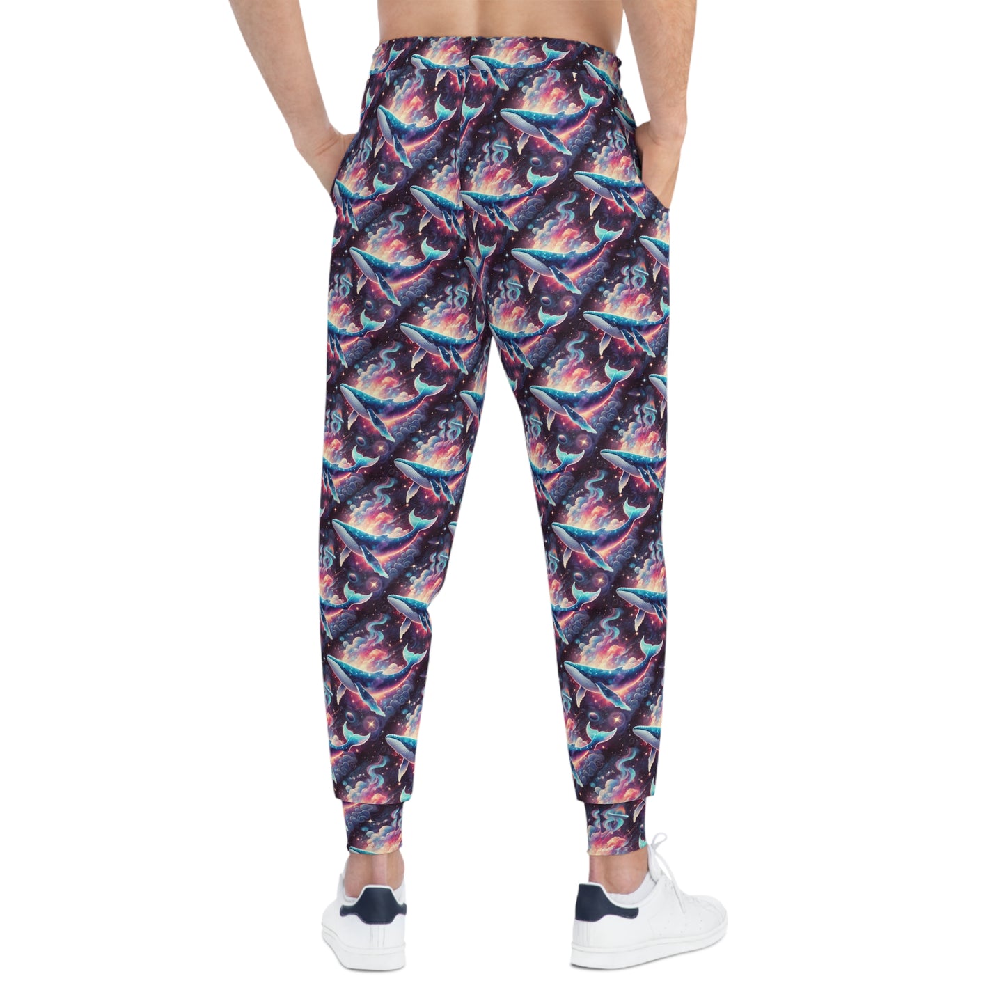 Space whale Athletic Joggers (AOP)