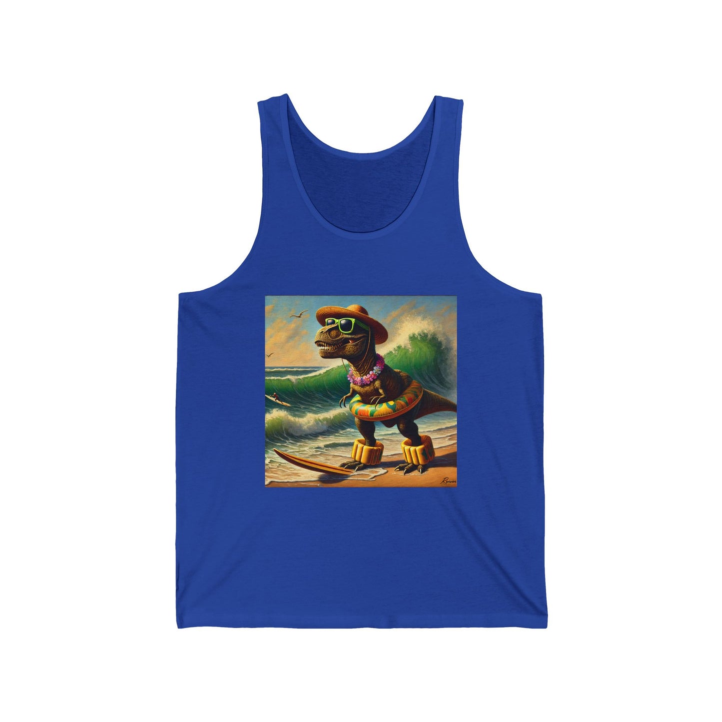 Tank Top - T rex at the beach