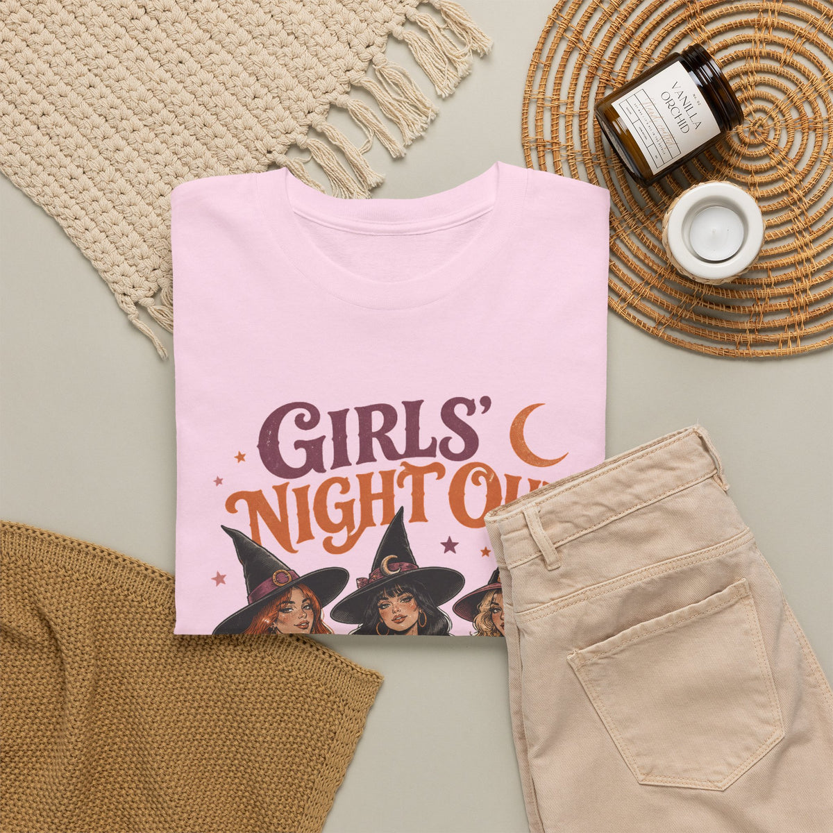 Girls Night Out Witches T-Shirt Retro Halloween Witch Squad