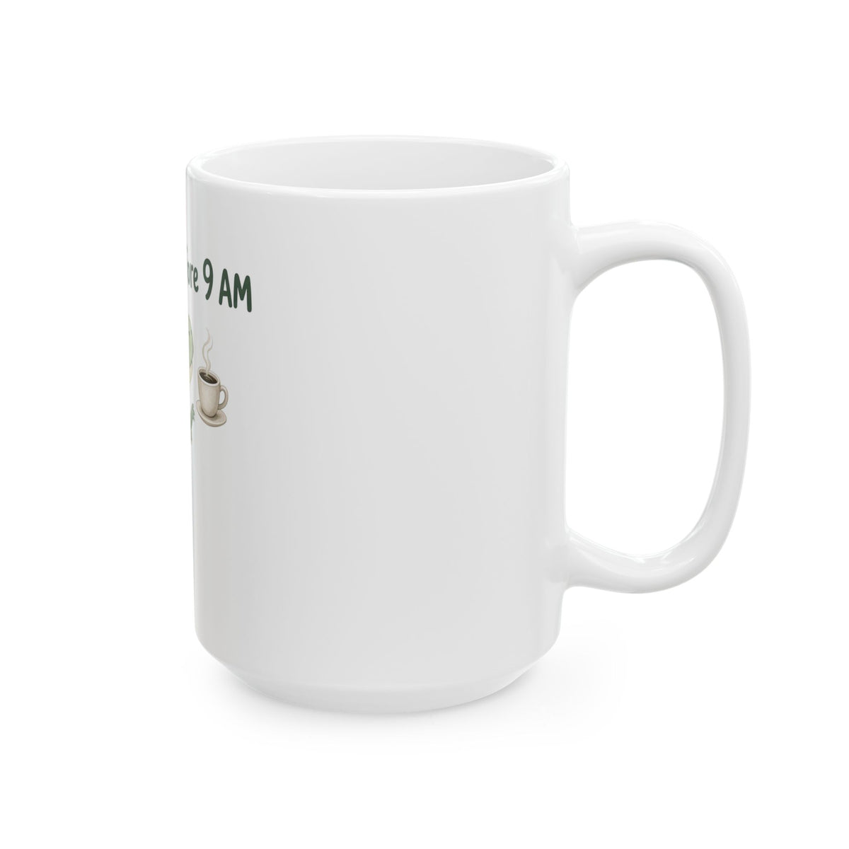 Extinct Before 9 AM Watercolor T-Rex Coffee Mug 11oz 15oz - Cute Dinosaur Mug