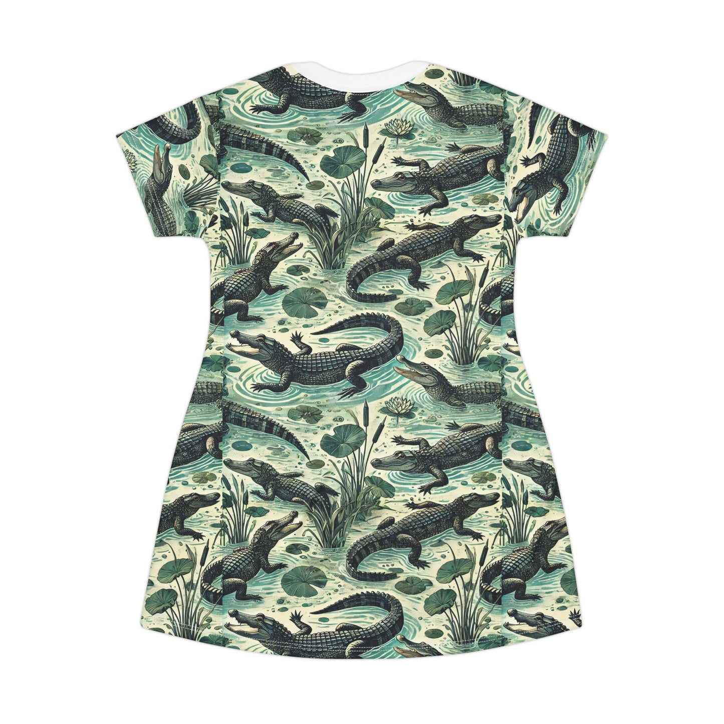 Alligator T-Shirt Dress (AOP)