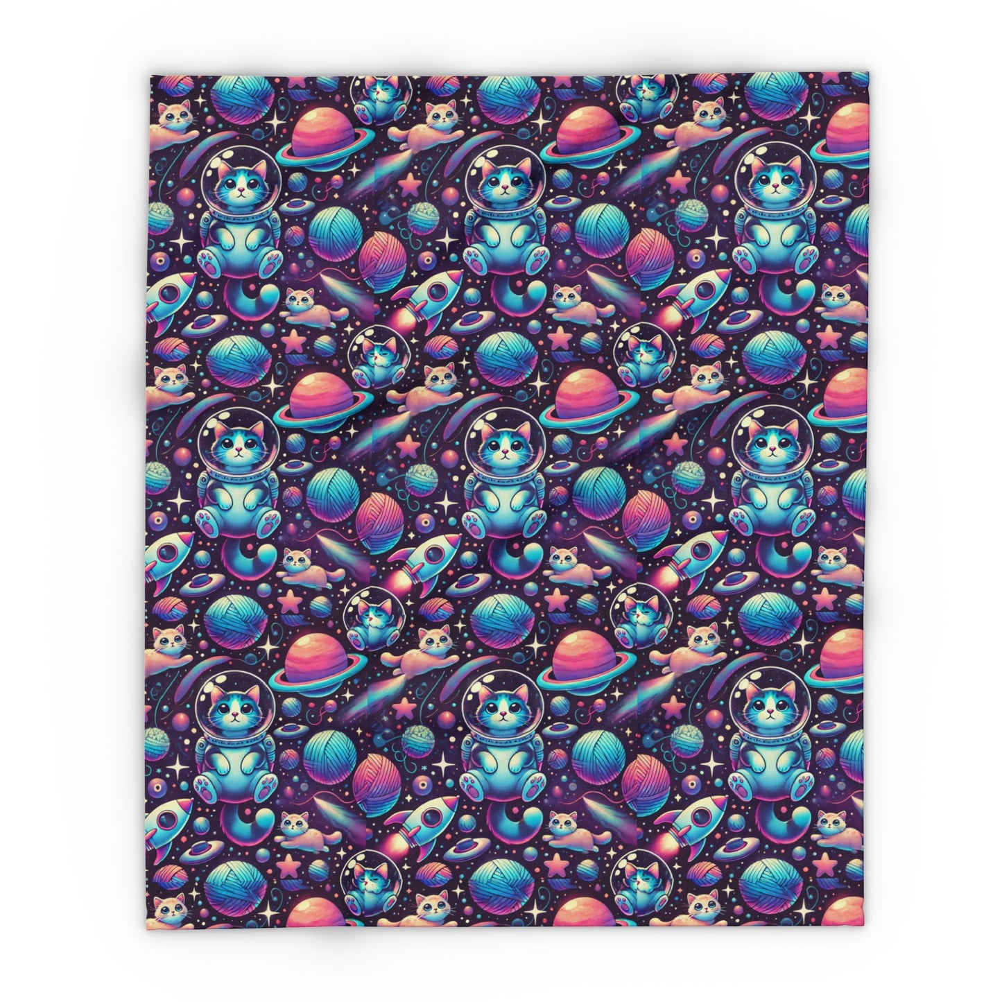 Space cats Arctic Fleece Blanket