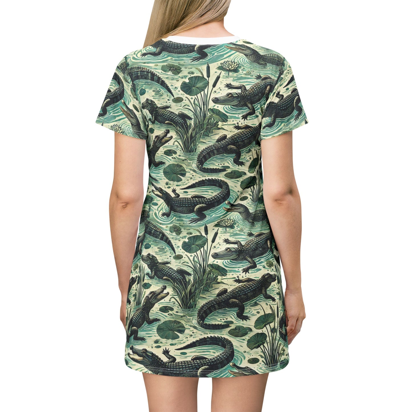 Alligator T-Shirt Dress (AOP)