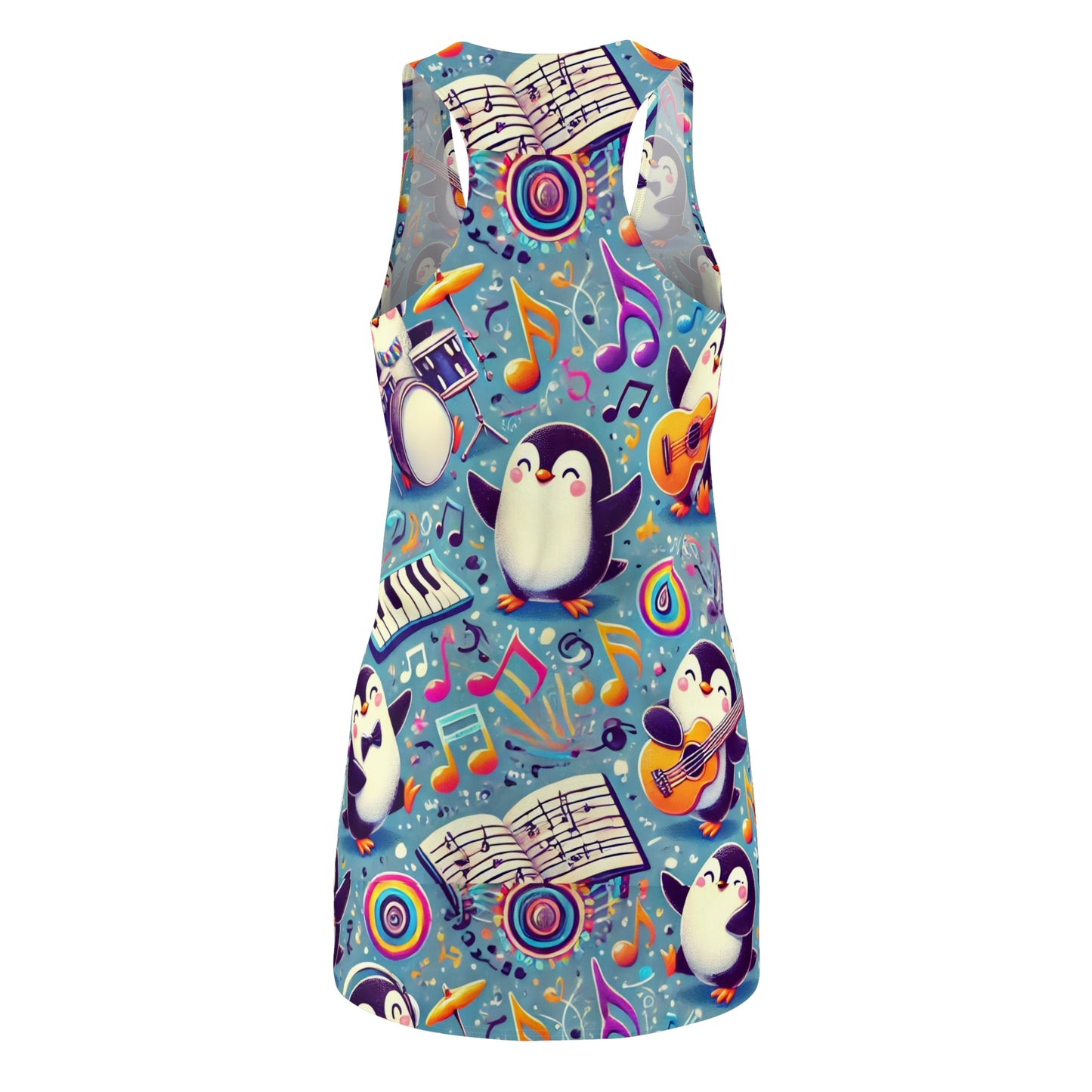 Racerback Dress Music Penguins Women's Dress