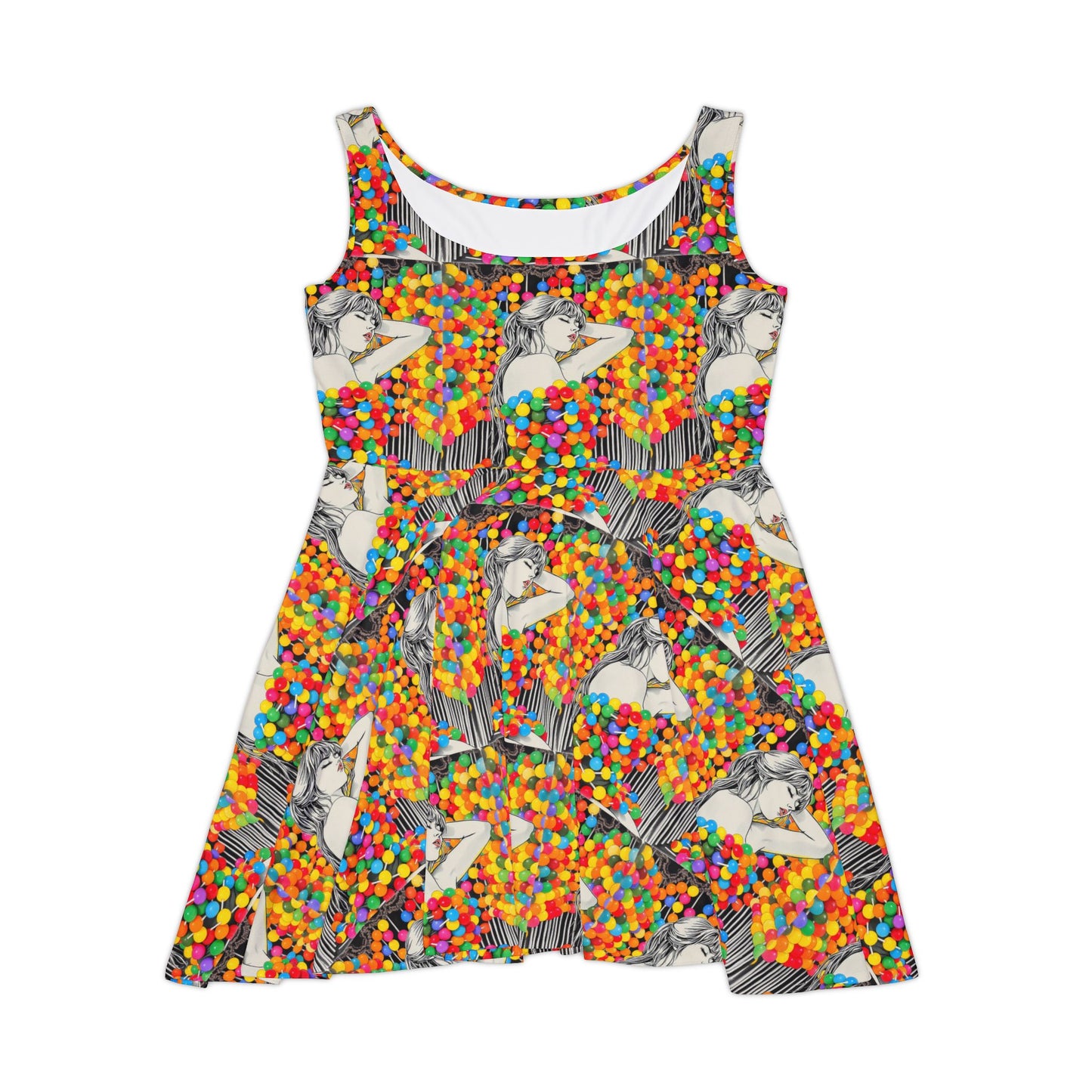 Candy Women's Skater Dress (AOP)