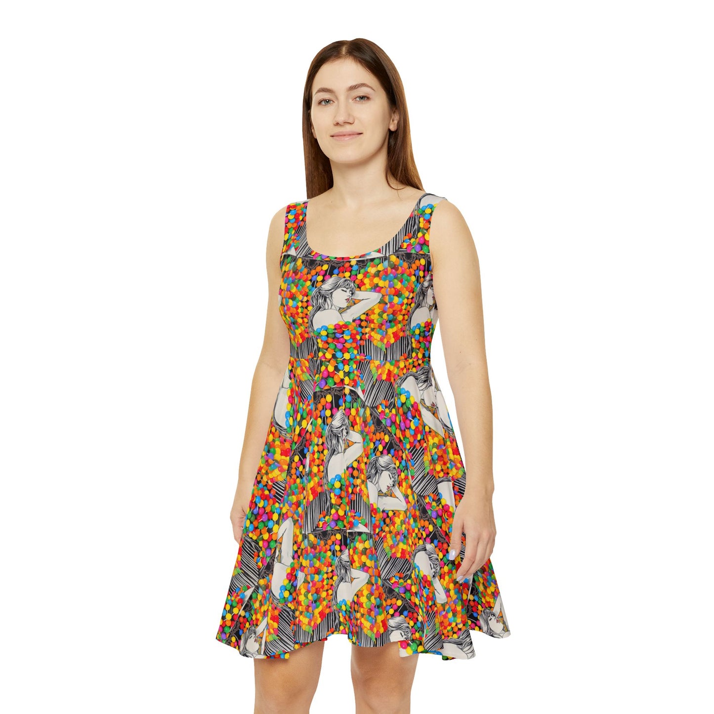 Candy Women's Skater Dress (AOP)