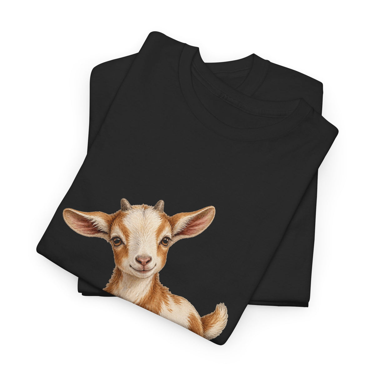 Spotted Baby Goat Daisies Tee Cute Kid Goat Daisy Flowers Farm Animal Shirt