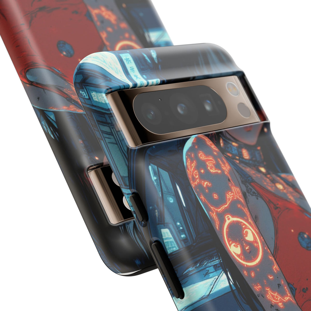 Tattooed Girl Neon Car Tough Phone Case iPhone Samsung Pixel