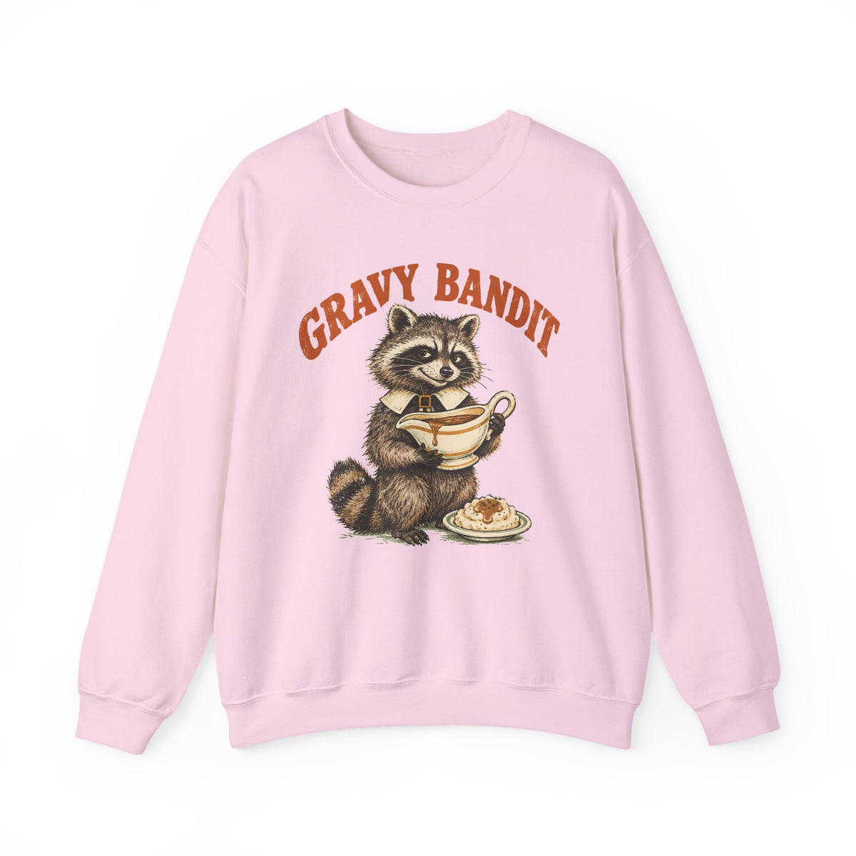 Gravy Bandit Raccoon Sweatshirt Funny Thanksgiving Trash Panda