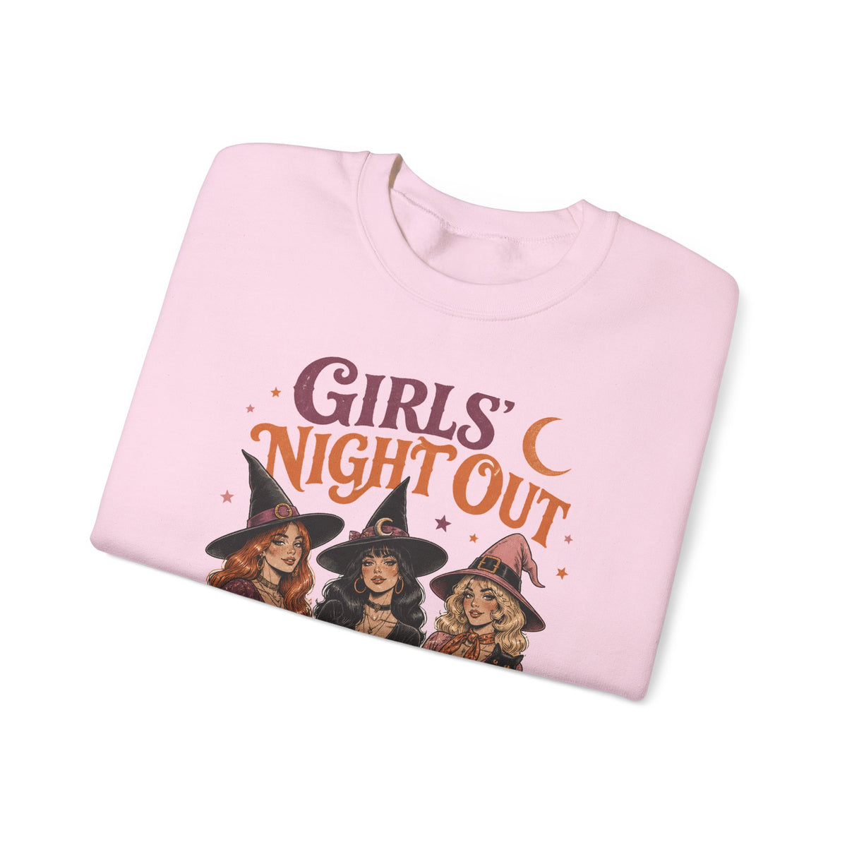 Girls Night Out Witches Sweatshirt Retro Halloween Witch Squad