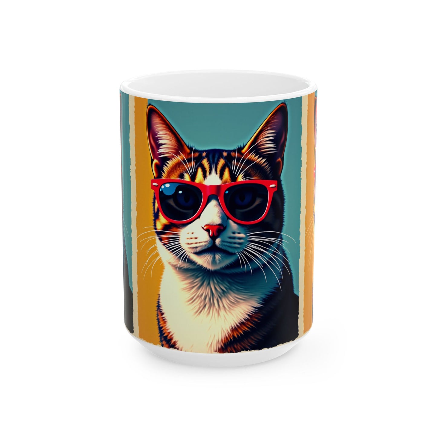 Cat Ceramic Mug, (11oz, 15oz)