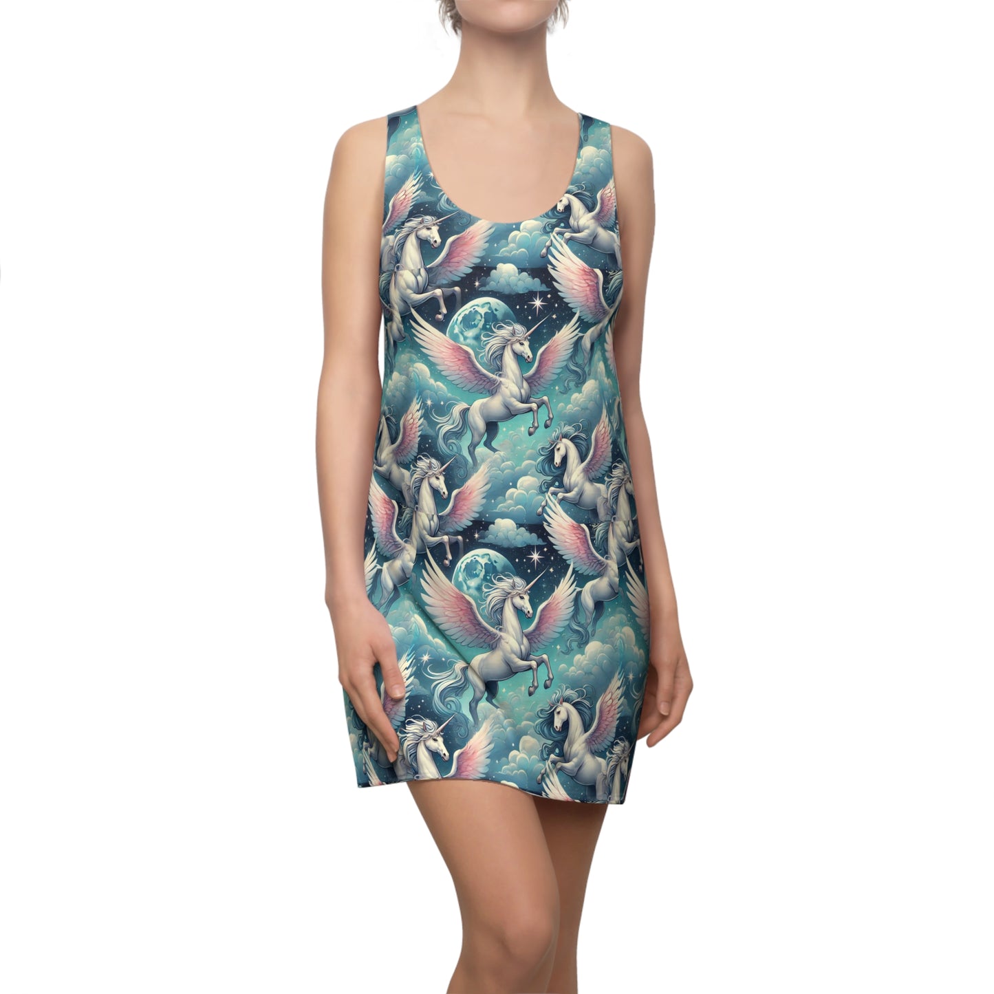 Pegasus Women's Cut & Sew Racerback Dress (AOP)