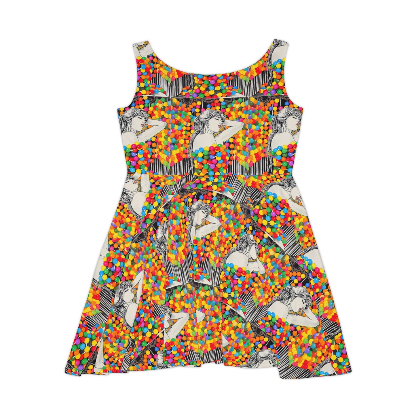 Candy Women's Skater Dress (AOP)