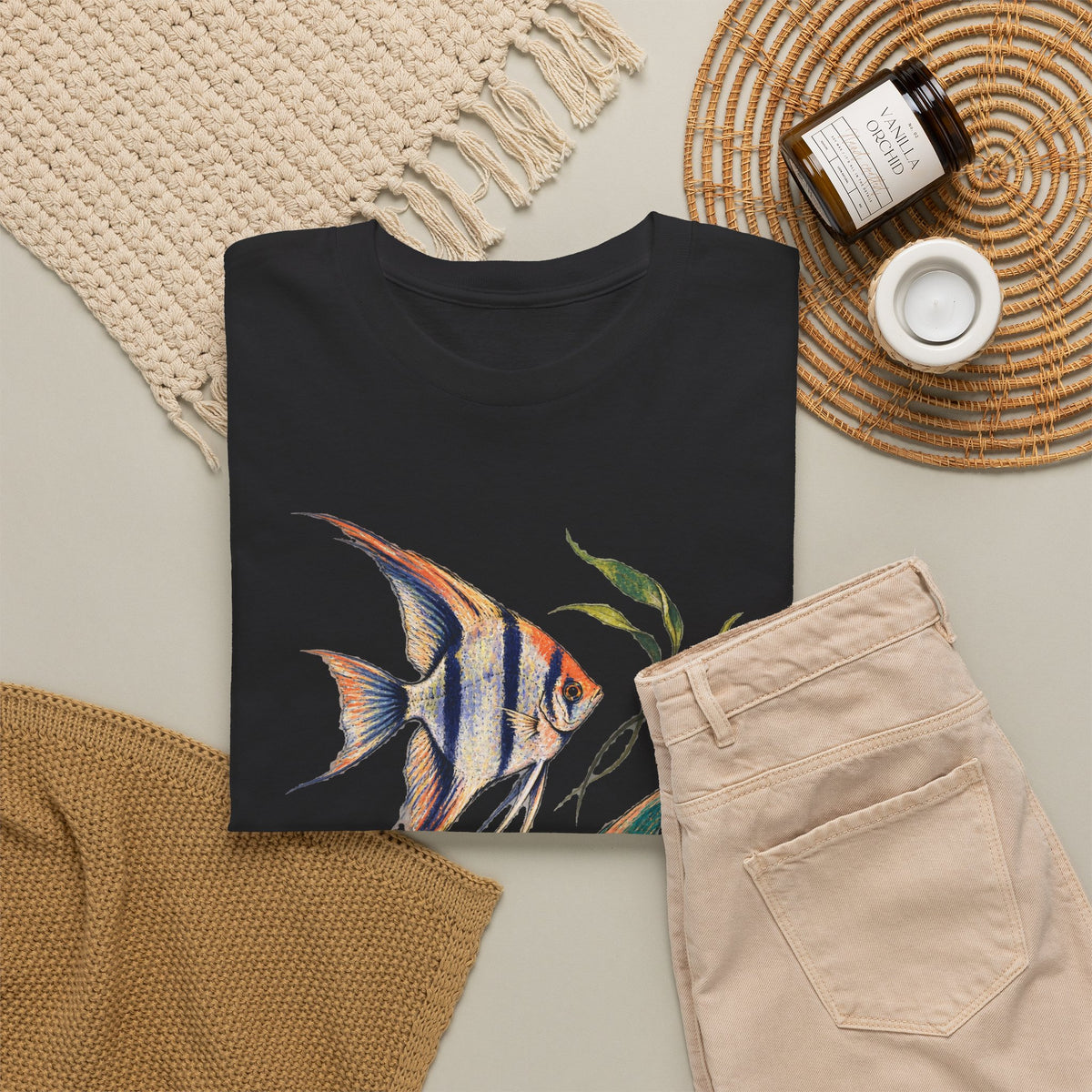 Angelfish Pair Tee Freshwater Angelfish Tropical Aquarium Fishkeeping Shirt