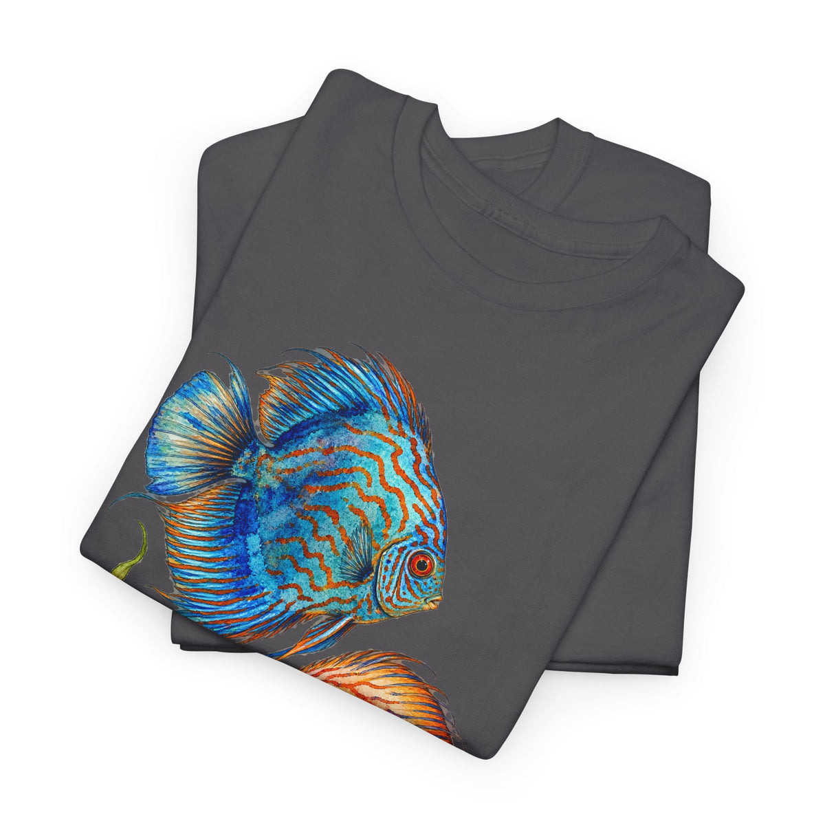 Discus Fish Duo Tee Watercolor Tropical Aquarium Fish Pair Fishkeeping Shirt