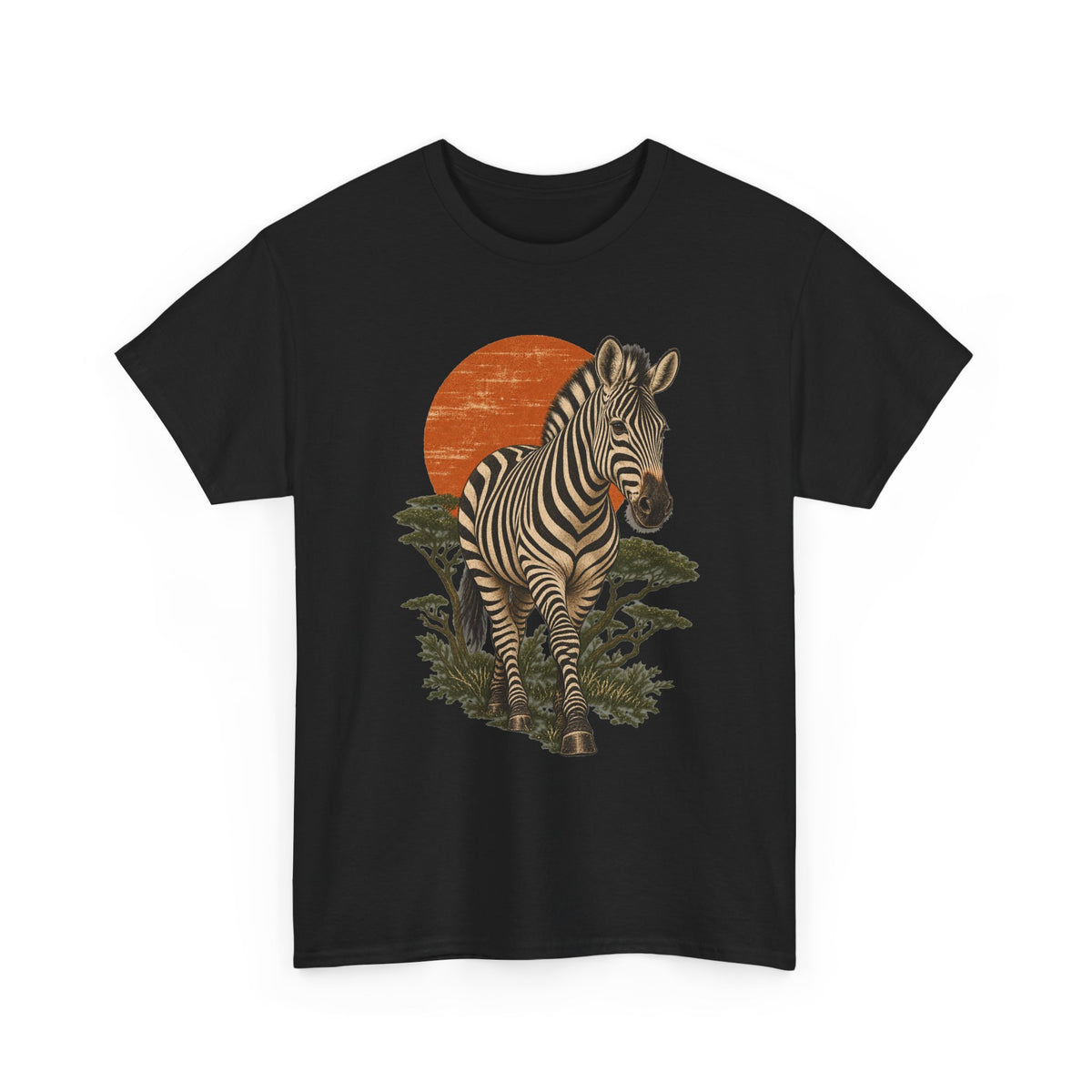 Zebra Acacia Sun T-Shirt African Savanna Wildlife Tee