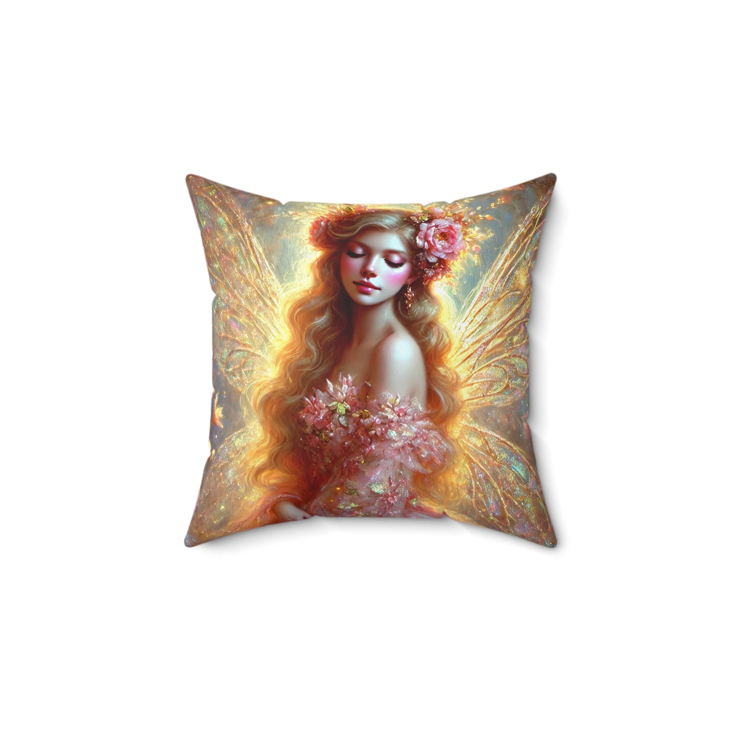 Fairy Spun Polyester Square Pillow