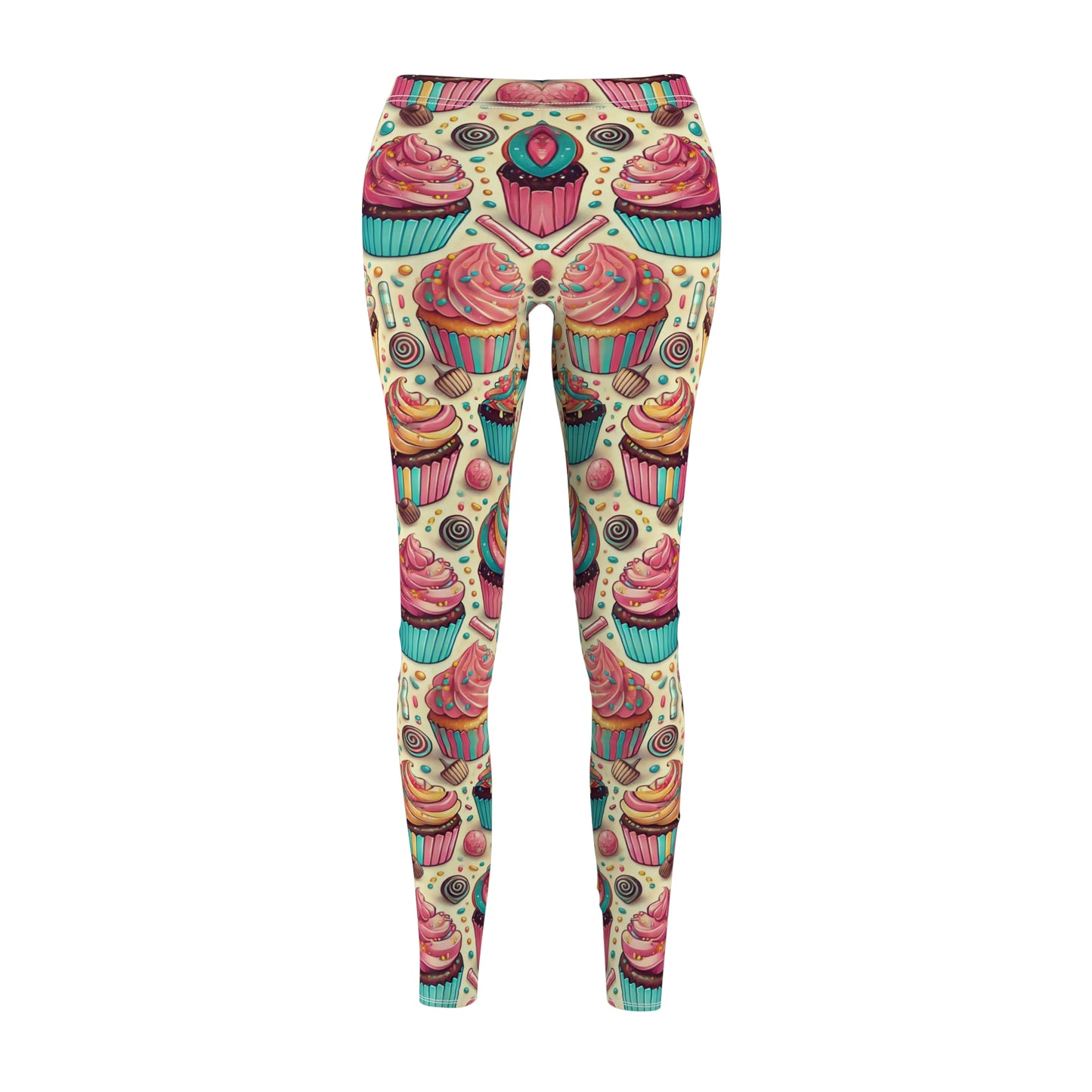 Leggings with Cupcake and Sprinkles Design