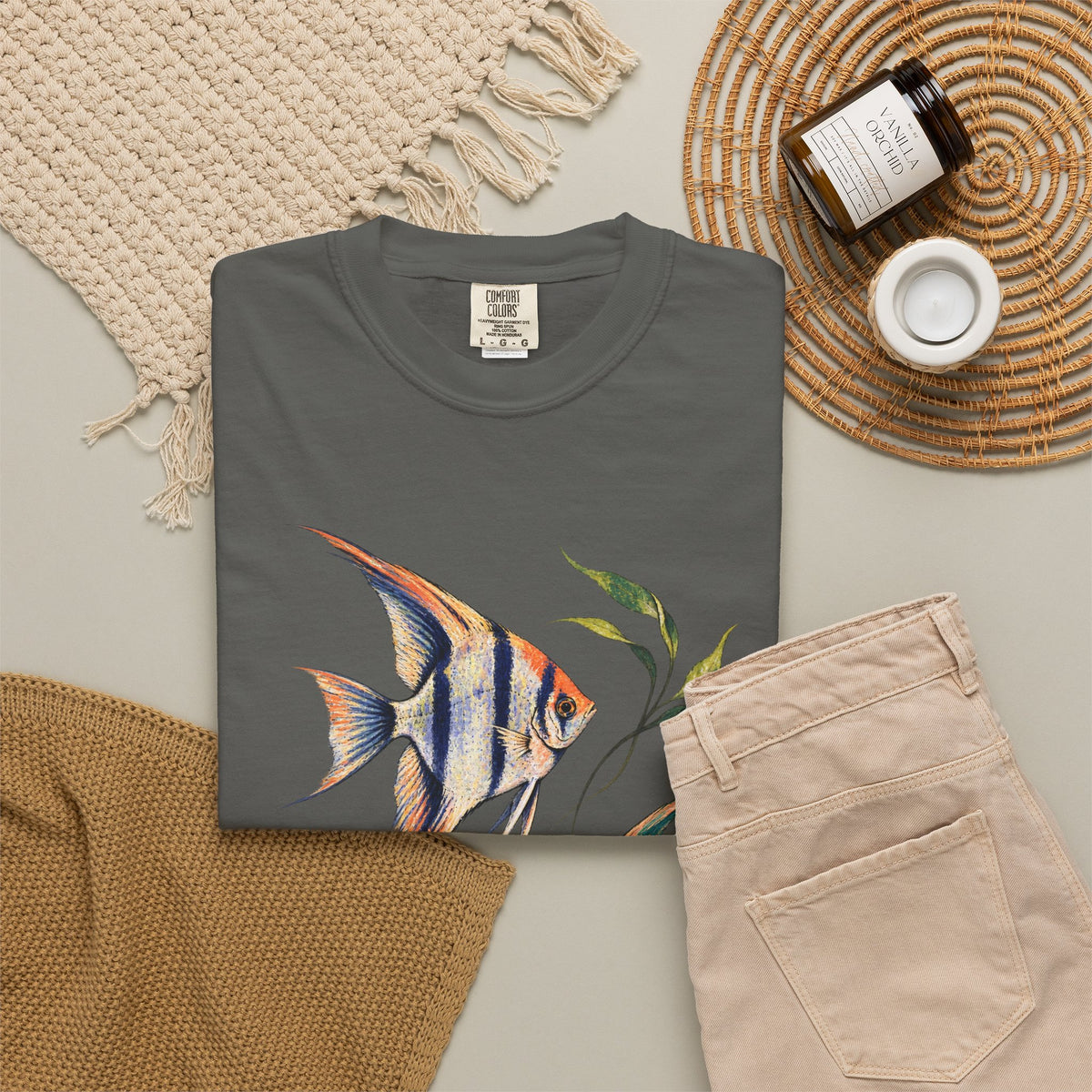 Angelfish Pair Tee Freshwater Angelfish Tropical Aquarium Fishkeeping Shirt