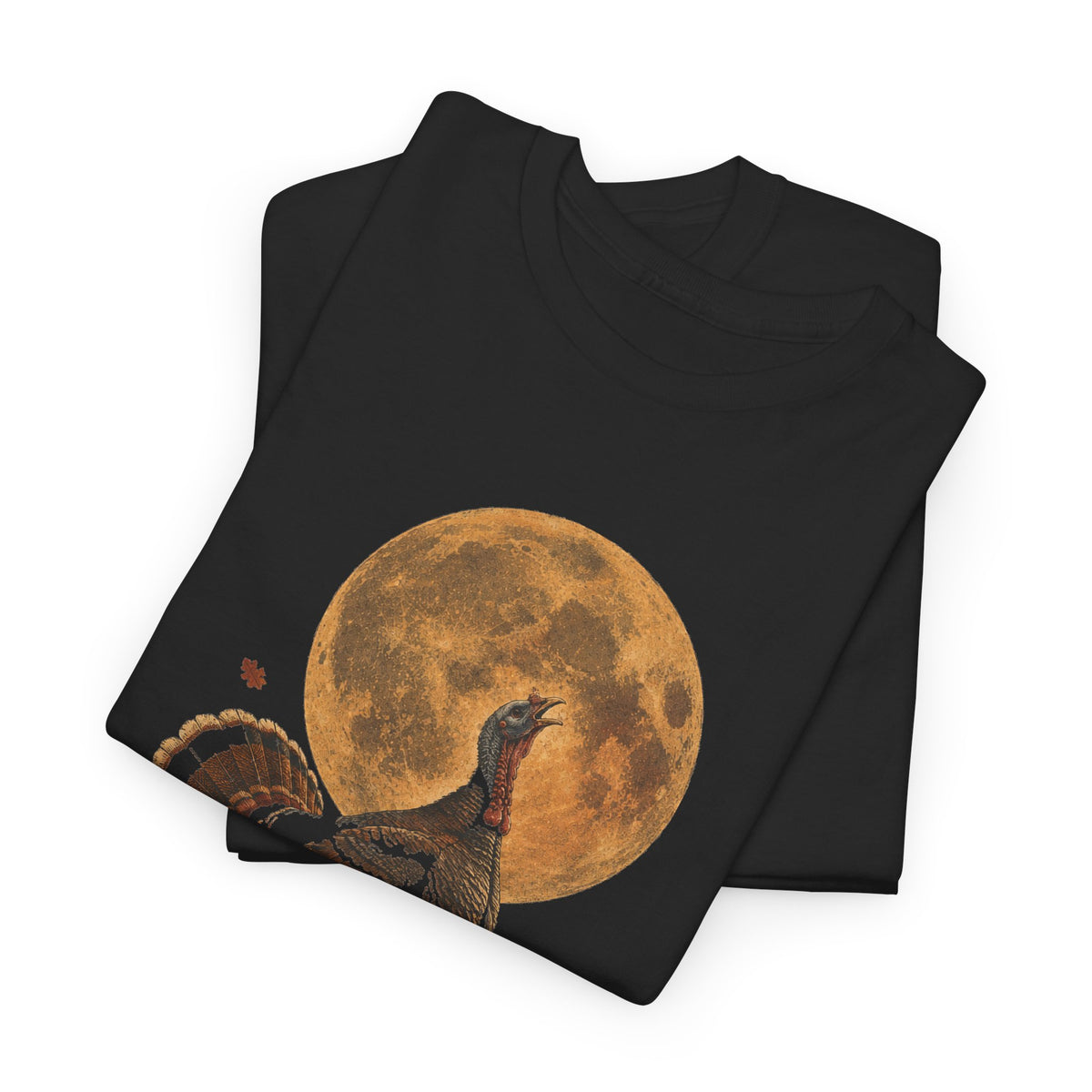 Howling Turkey Full Moon T-Shirt Funny Thanksgiving Halloween