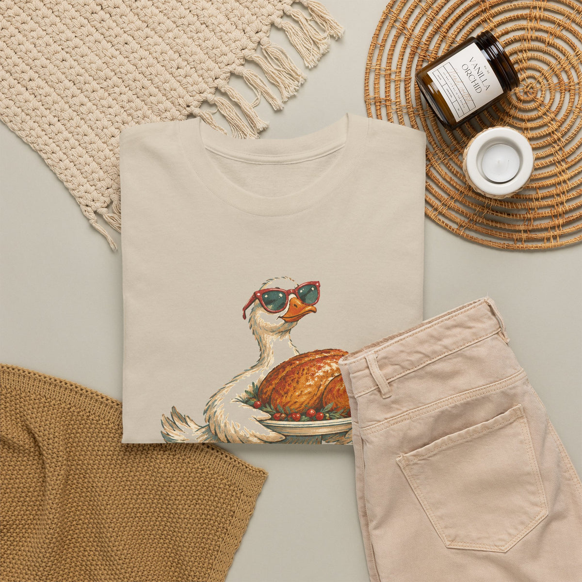 Not My First Rodeo Goose T-Shirt Funny Thanksgiving Host
