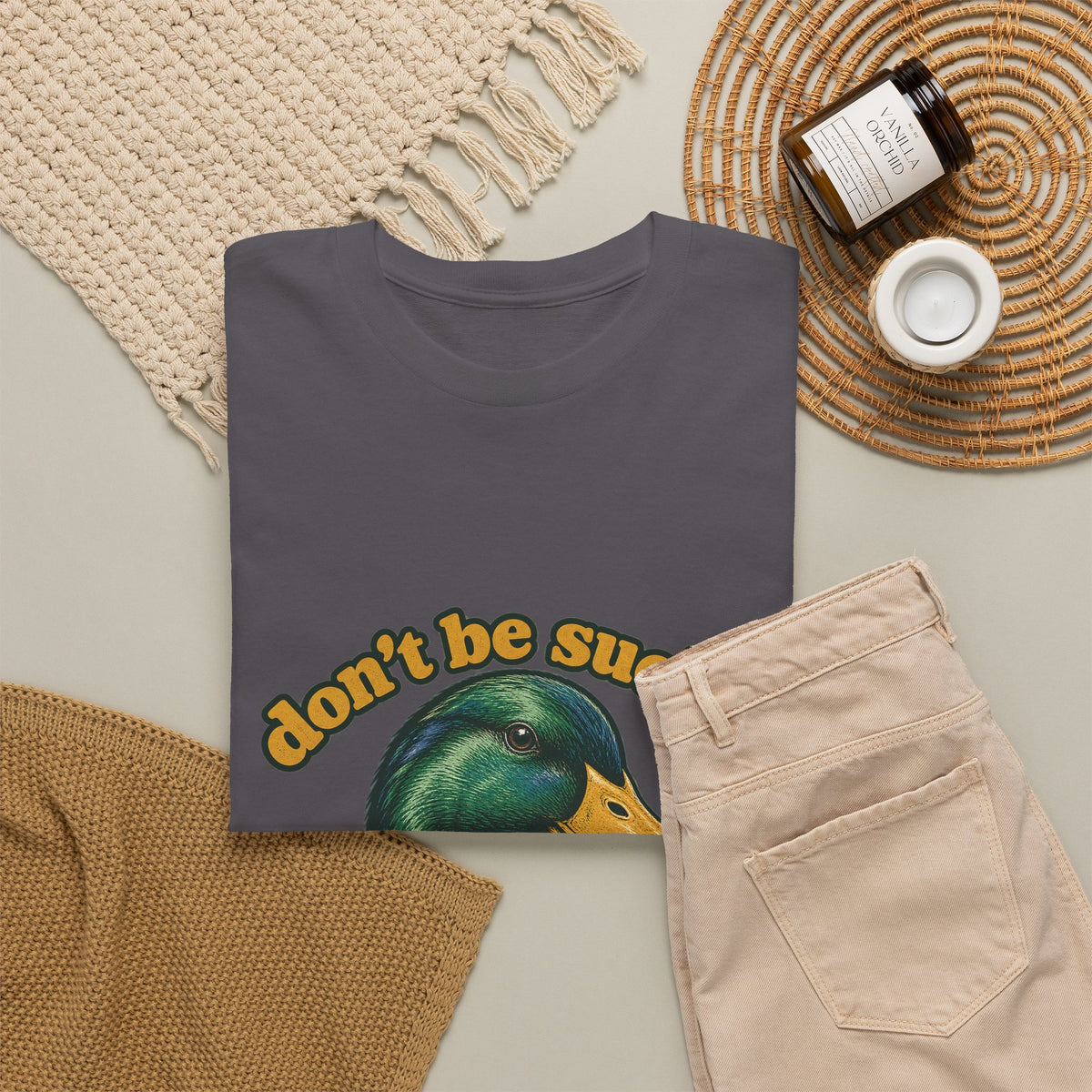 Don't Be Such a Duck Head Mallard Tee Funny Duck Shirt