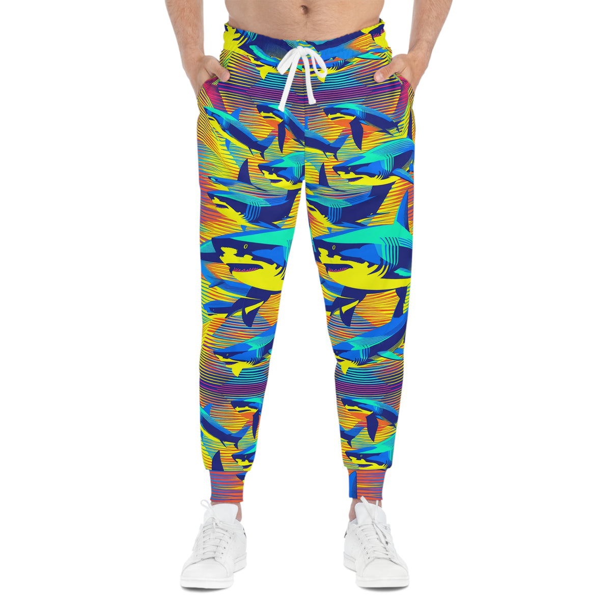 Shark Print Athletic Joggers Unisex Ocean Shark Lover Gift
