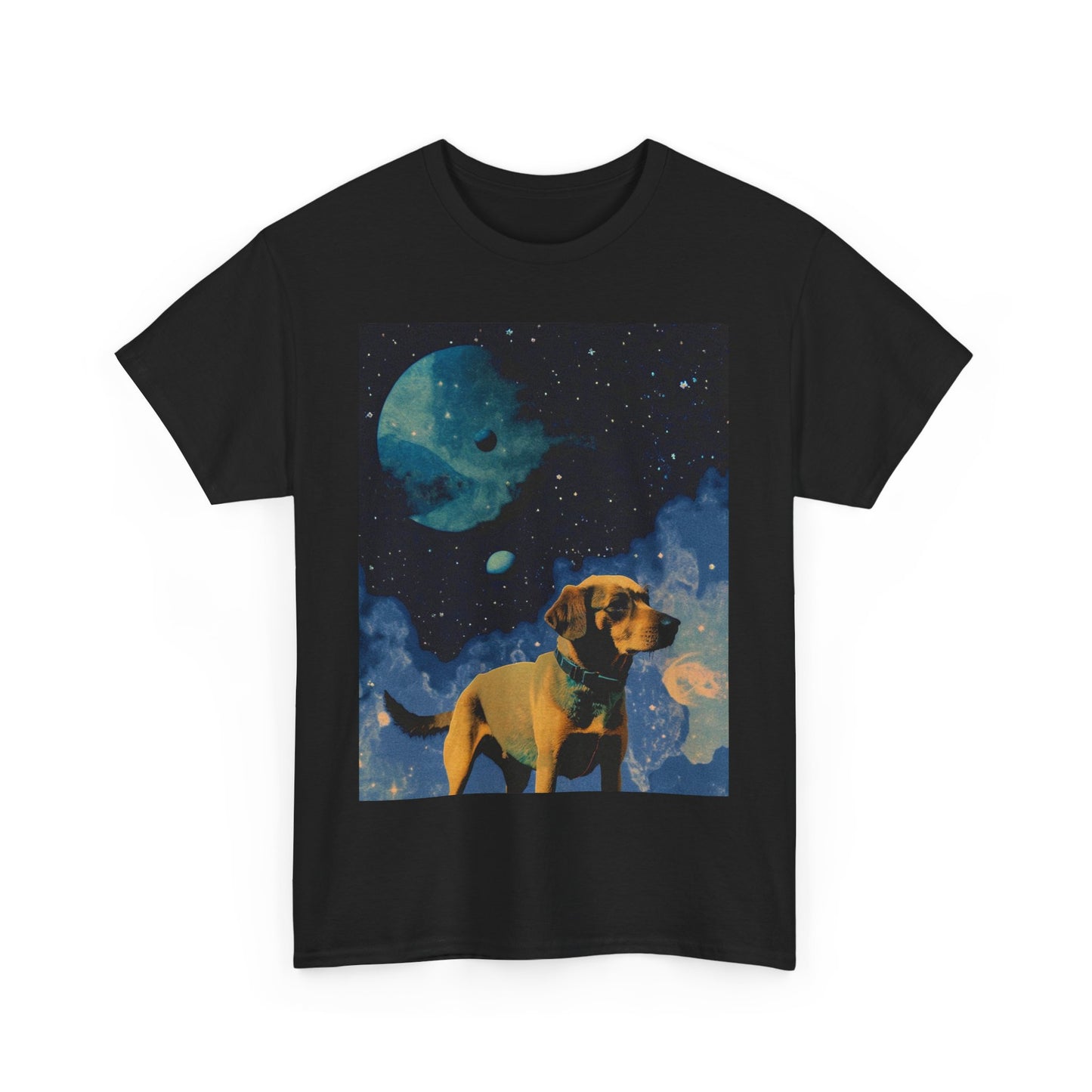 Space Dog T-Shirt, Astronaut Puppy Graphic Tee, Galaxy Canine Shirt, Celestial Pet Top, Cosmic Animal Apparel