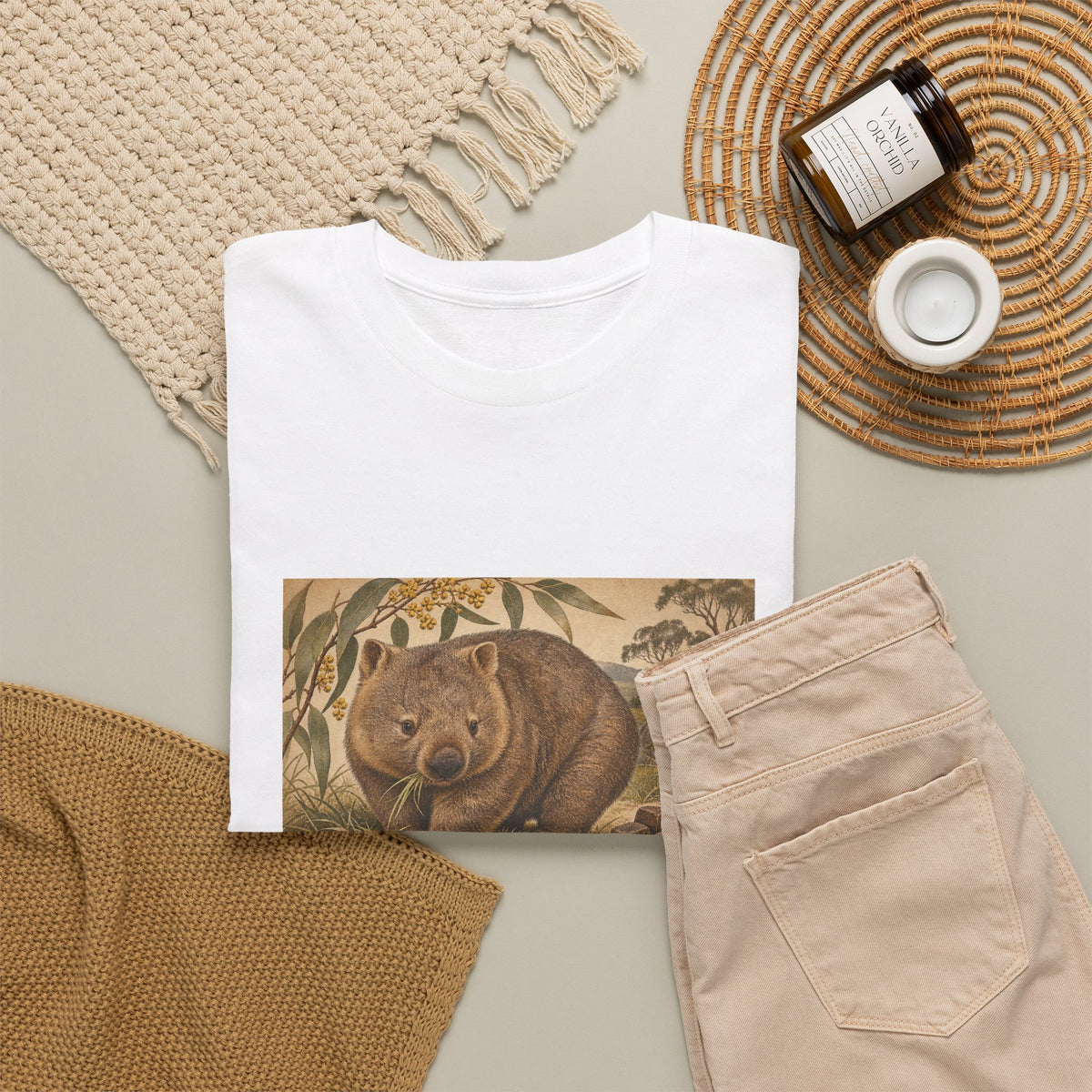 I Poop Cubes T-Shirt Common Wombat Vintage Naturalist Funny Tee