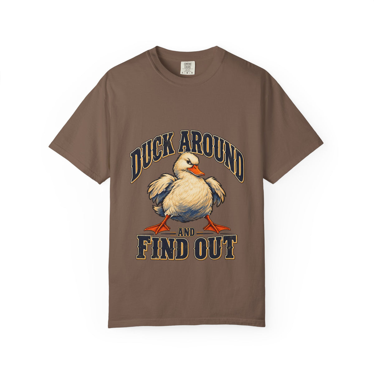 Duck Around and Find Out White Duck Tee Funny FAFO Pun Shirt