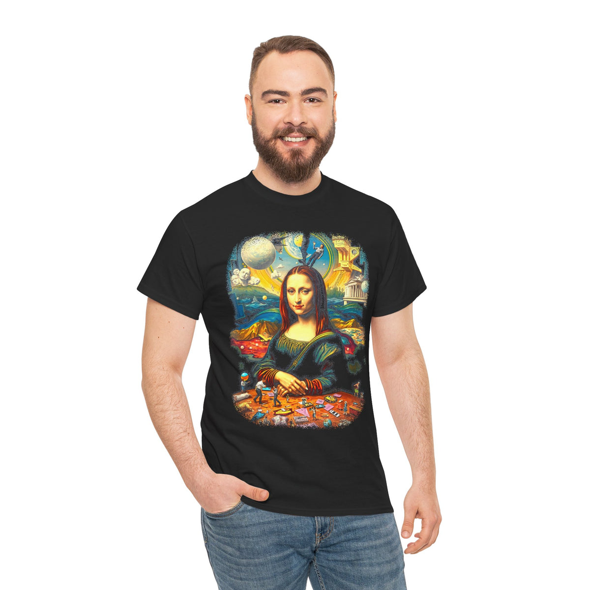 Surreal Mona Lisa T-Shirt Pop Art Graphic Tee