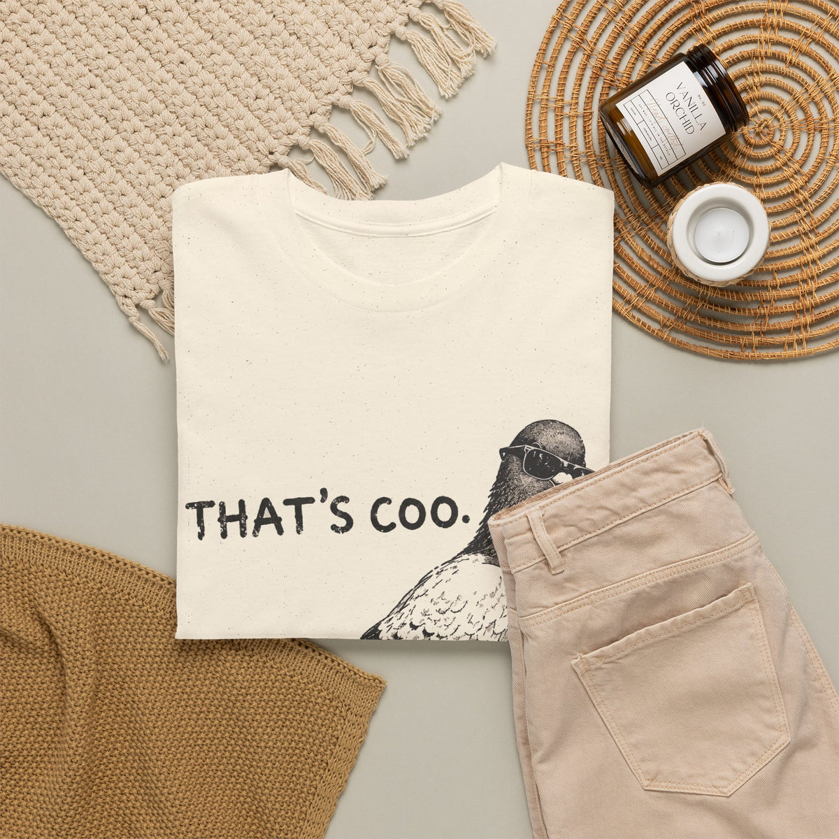 Thats Coo Pigeon T-Shirt Funny Bird Pun Sketch