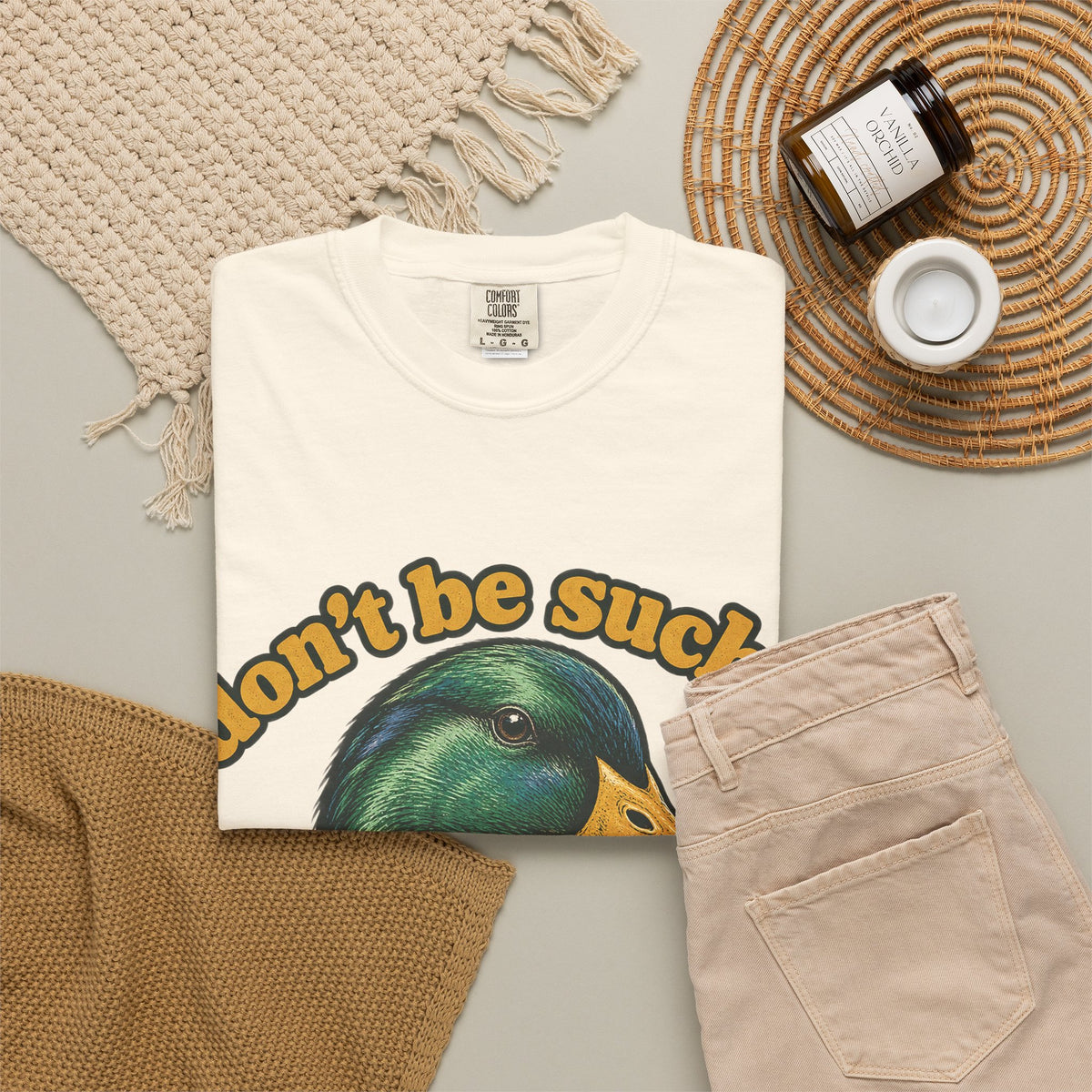 Don't Be Such a Duck Head Mallard Tee Funny Duck Shirt