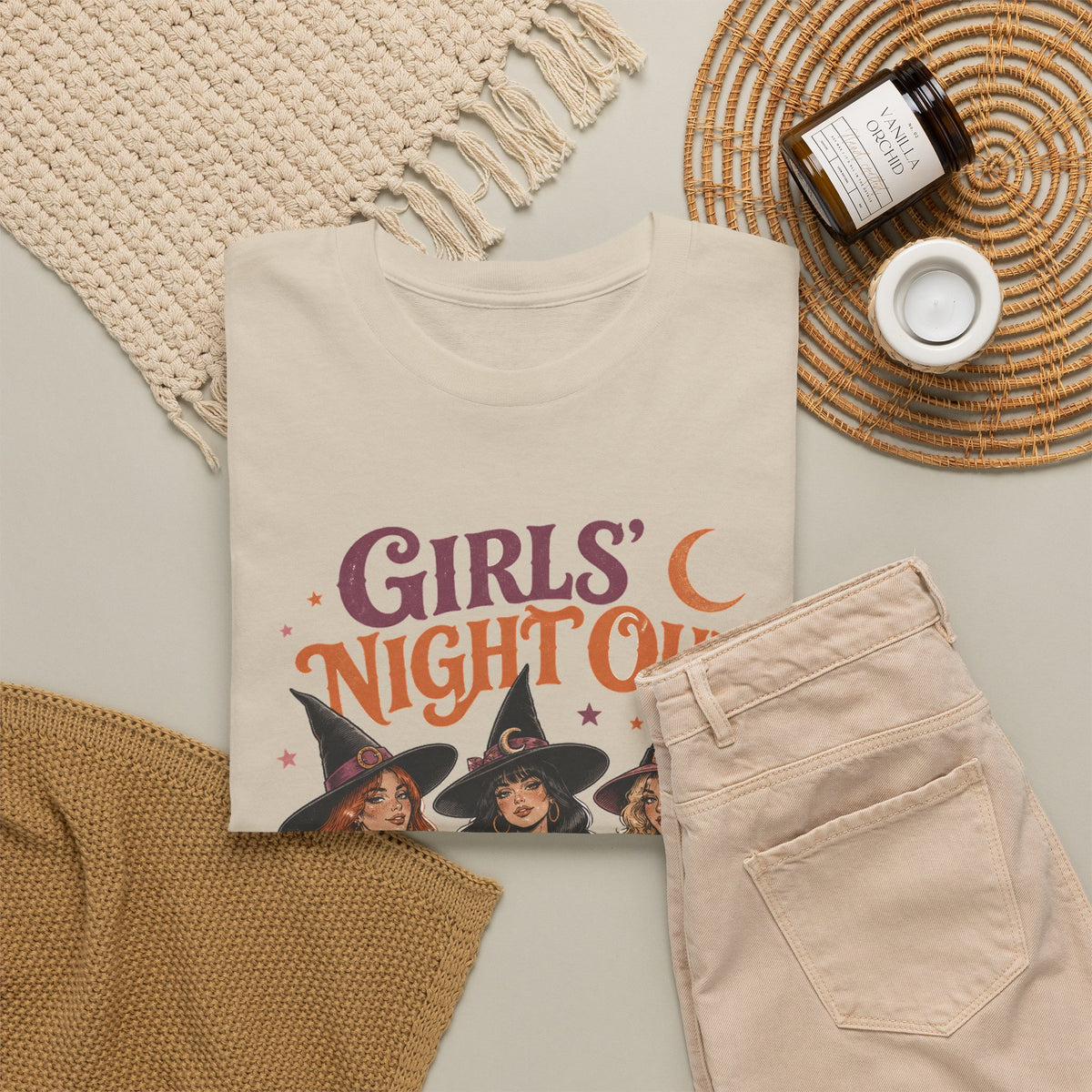 Girls Night Out Witches T-Shirt Retro Halloween Witch Squad