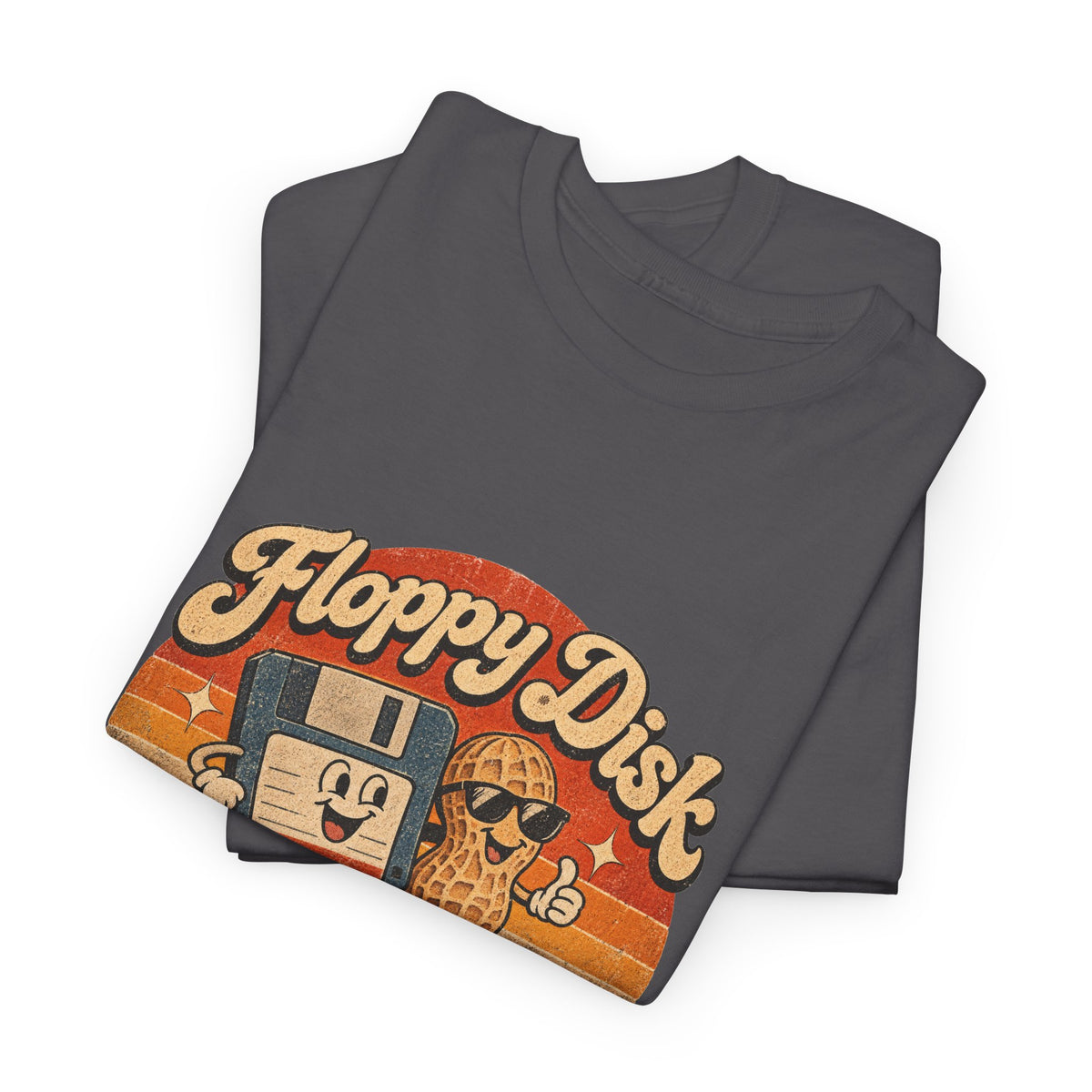 Floppy Disk Floppy Nuts T-Shirt Retro 80s Floppy Disk Peanut Funny Tee