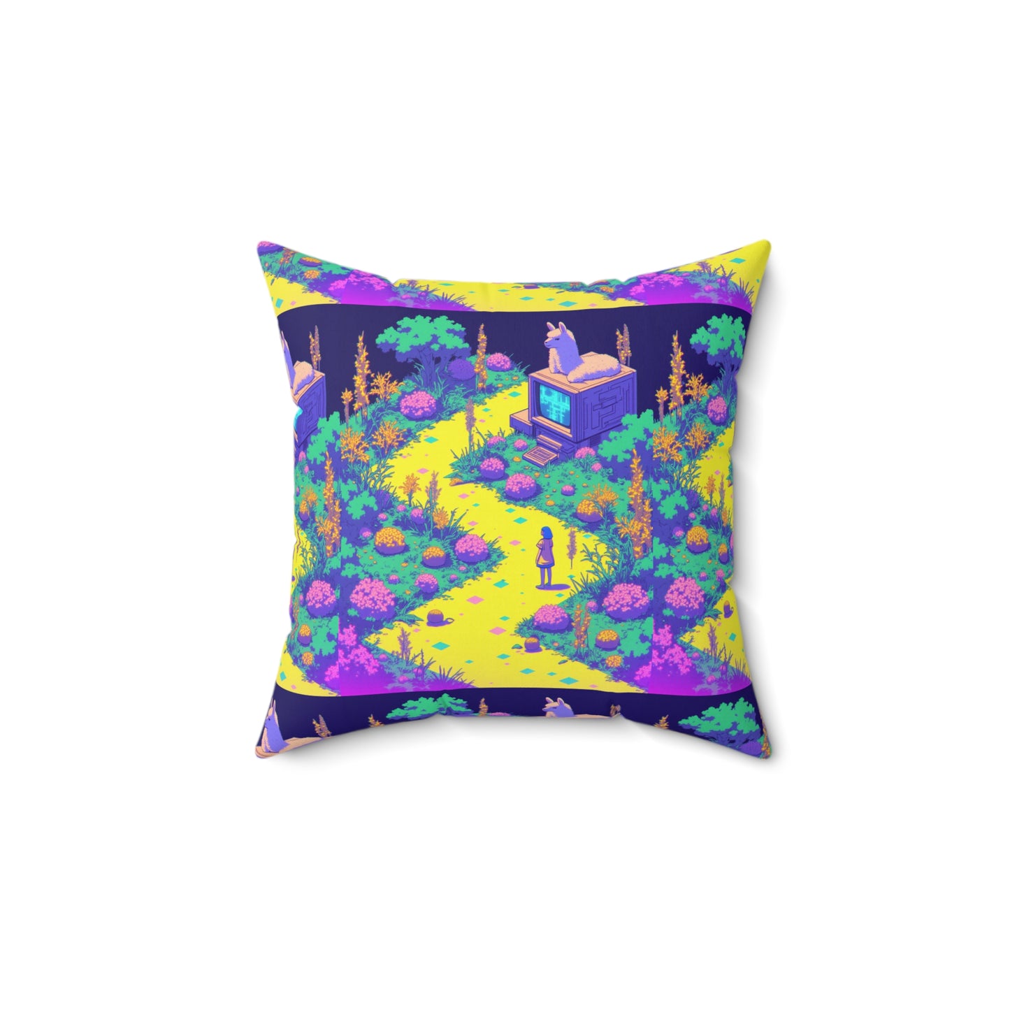 Spun Polyester Square Pillow