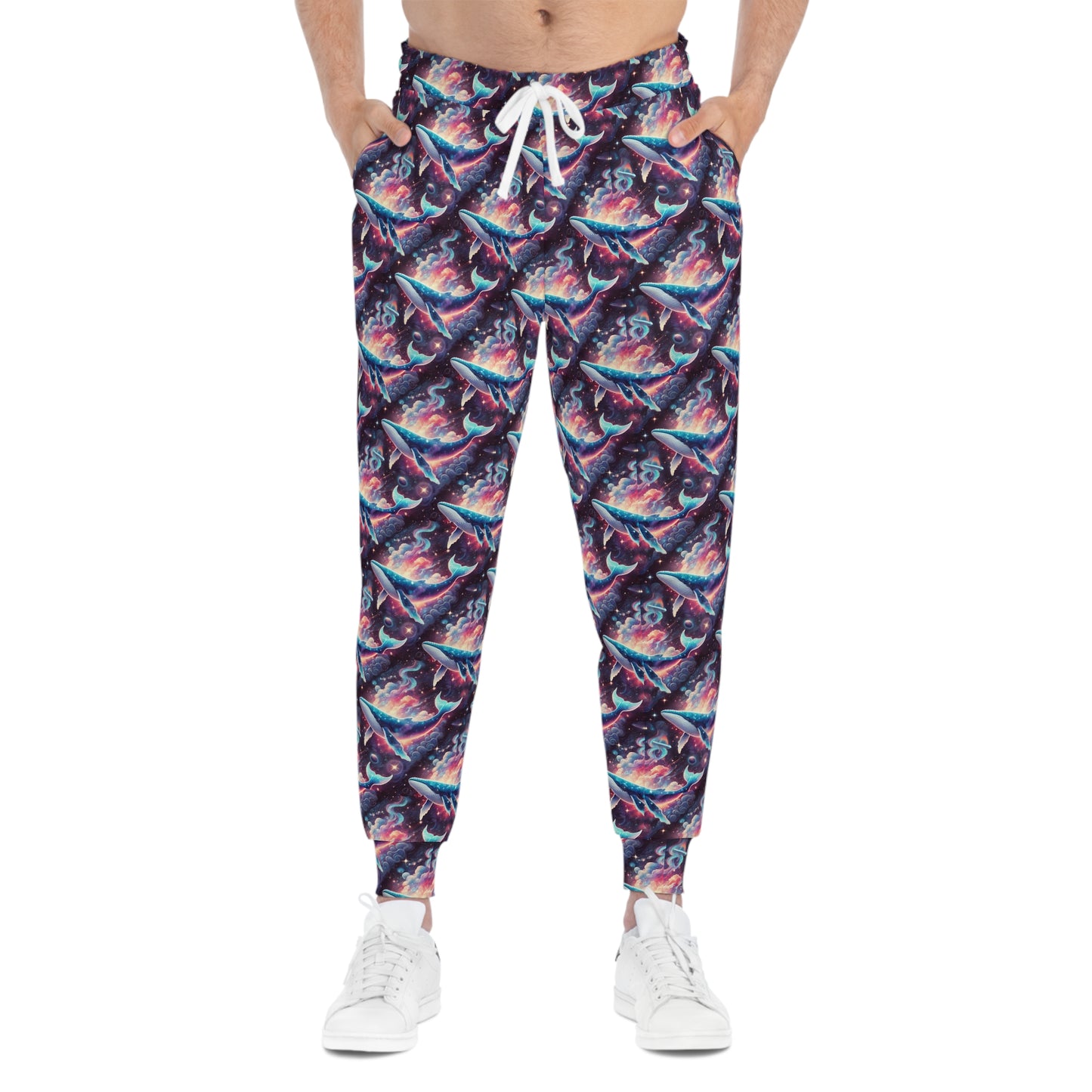 Space whale Athletic Joggers (AOP)