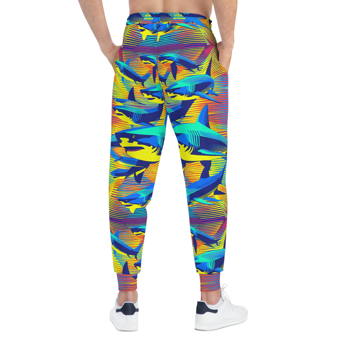 Shark Print Athletic Joggers Unisex Ocean Shark Lover Gift