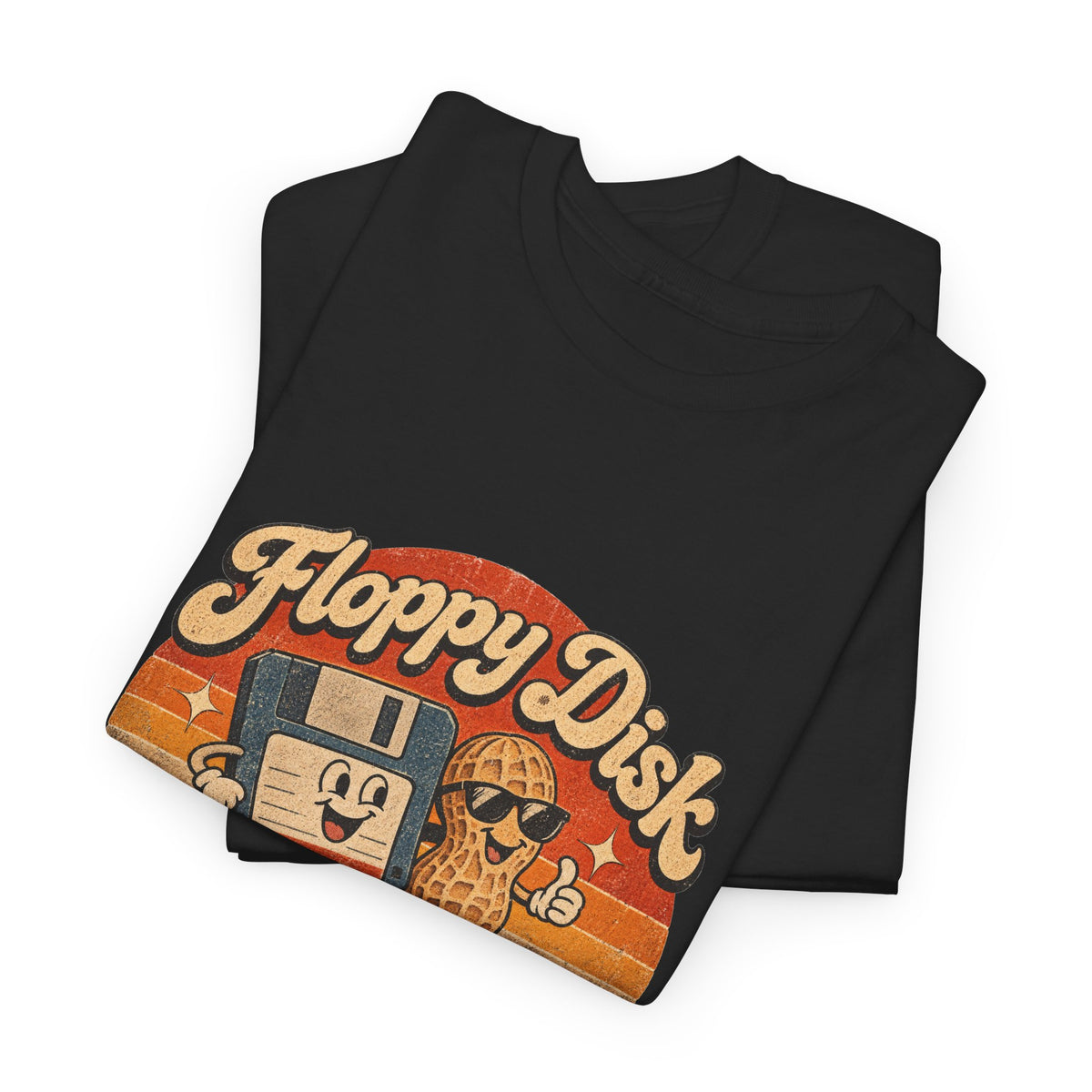 Floppy Disk Floppy Nuts T-Shirt Retro 80s Floppy Disk Peanut Funny Tee