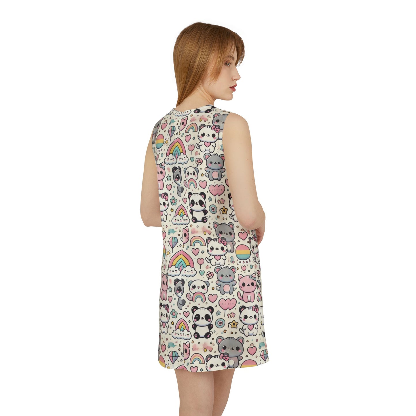 A-line Sleeveless Dress (AOP)