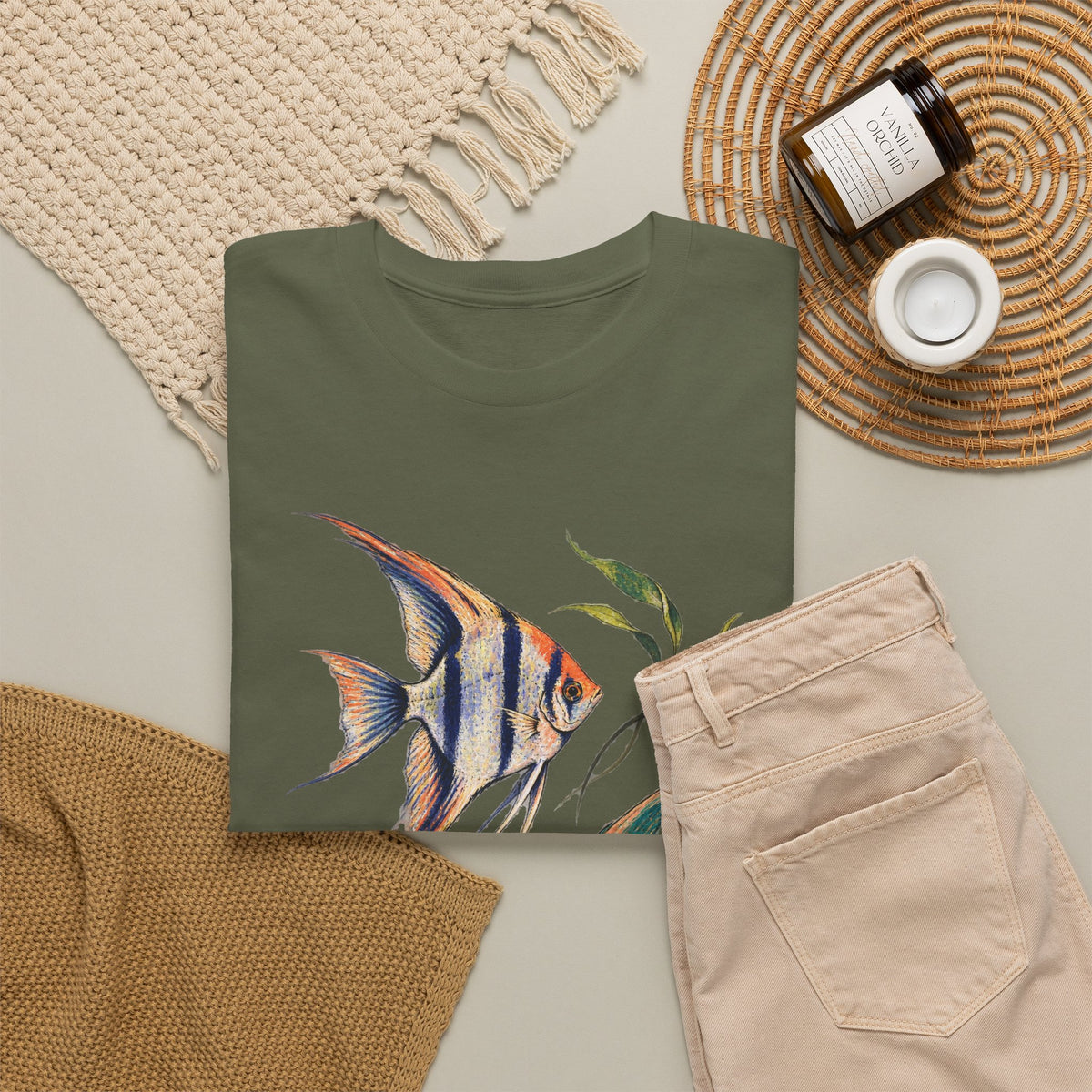 Angelfish Pair Tee Freshwater Angelfish Tropical Aquarium Fishkeeping Shirt