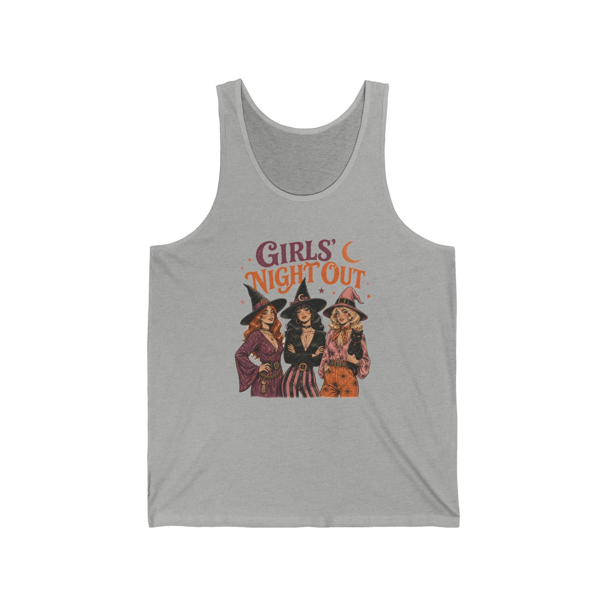 Girls Night Out Witches Tank Top Retro Halloween Witch Squad
