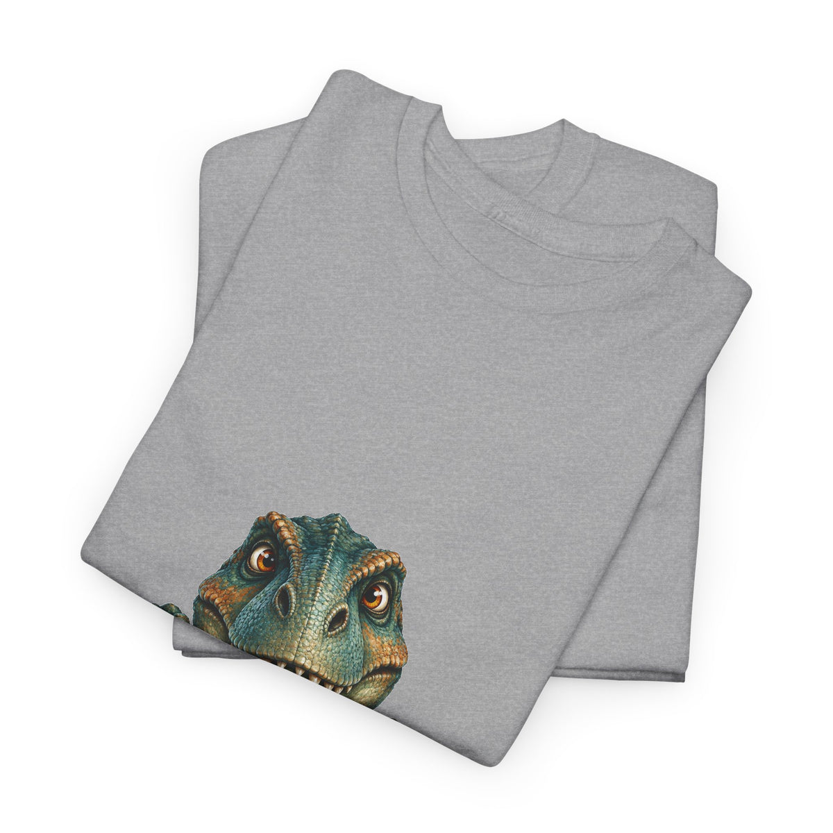 Peeking T-Rex T-Shirt Dinosaur Over Ledge Funny Dino Lover Tee