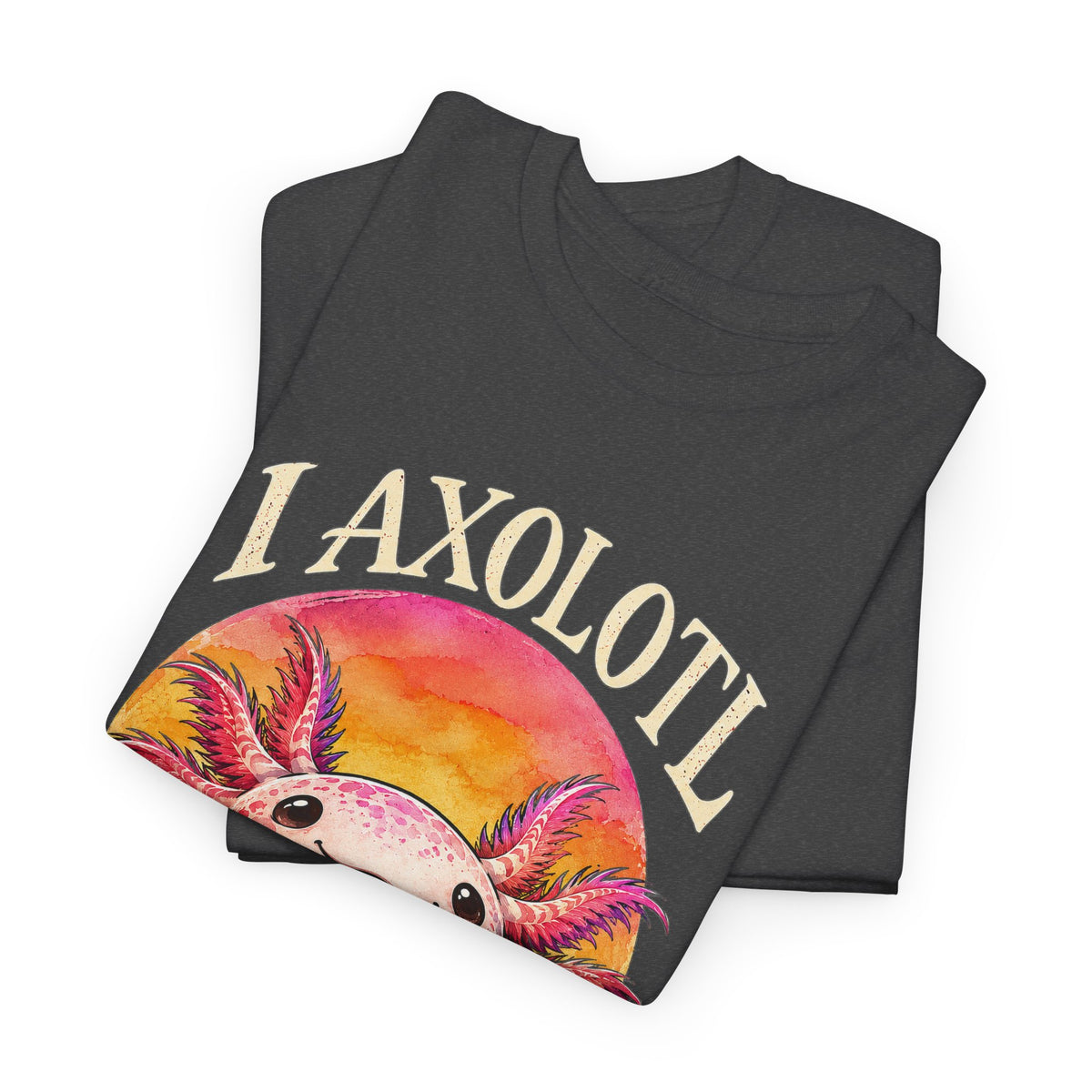 I Axolotl Questions T-Shirt Funny Axolotl Pun Peeking Amphibian Tee