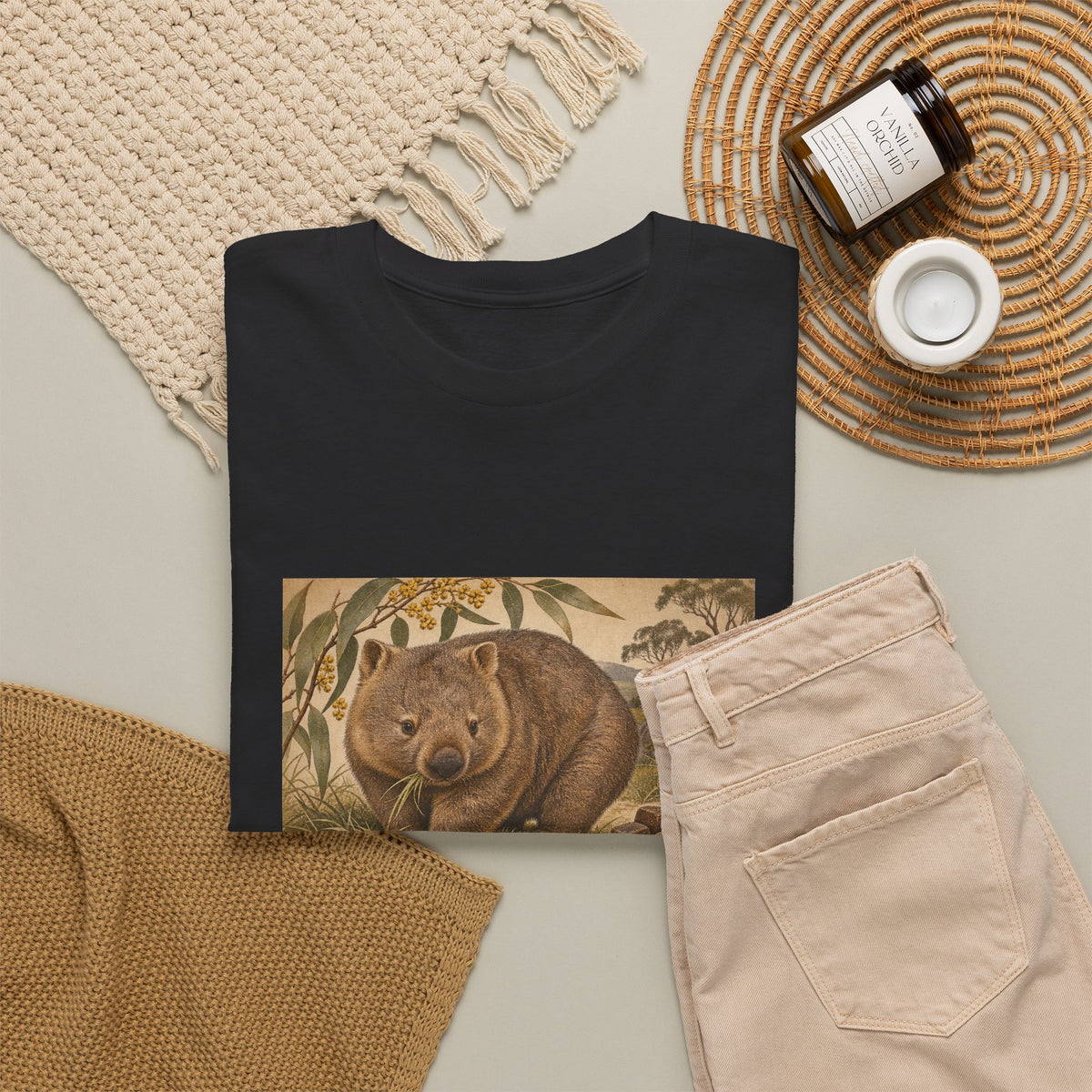 I Poop Cubes T-Shirt Common Wombat Vintage Naturalist Funny Tee