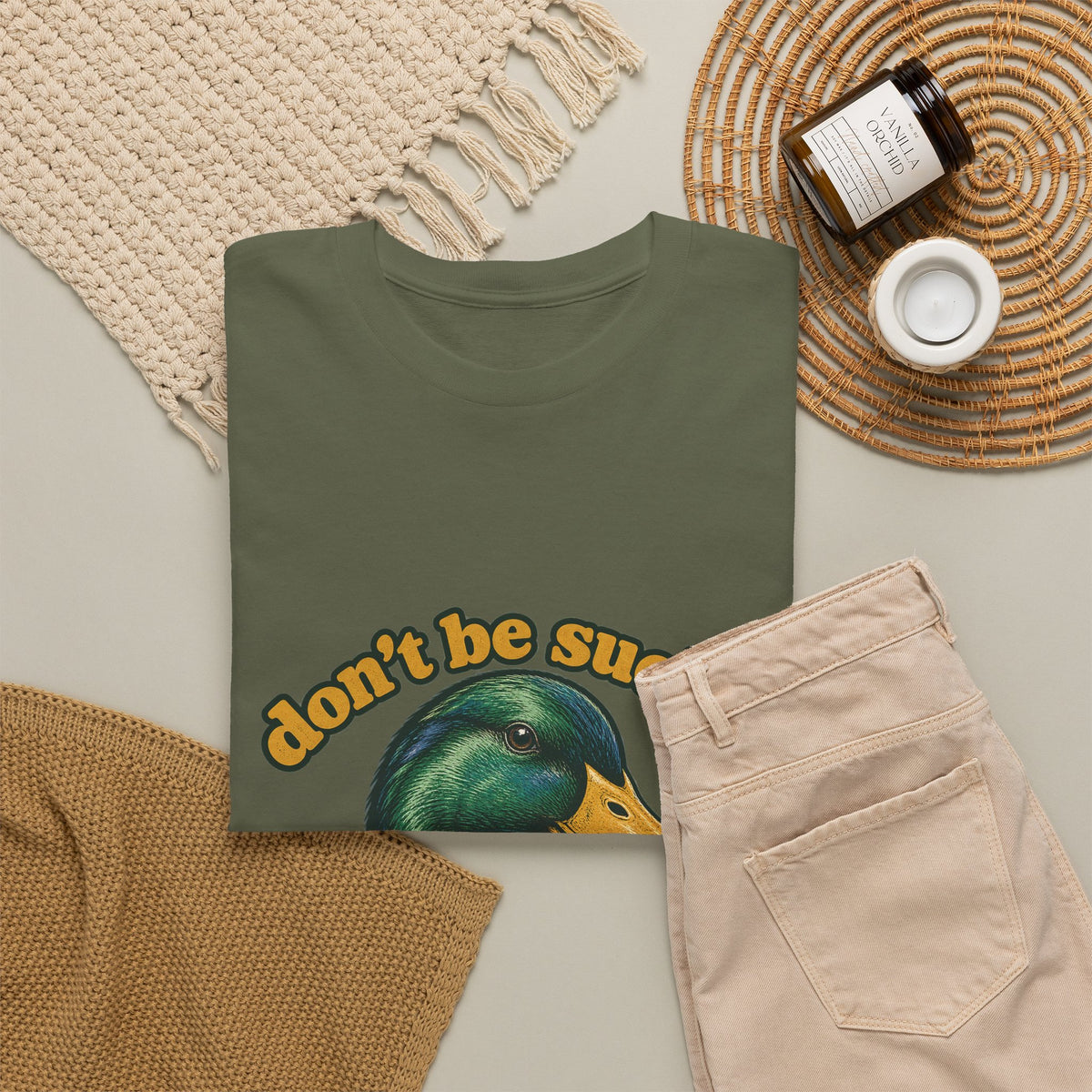 Don't Be Such a Duck Head Mallard Tee Funny Duck Shirt