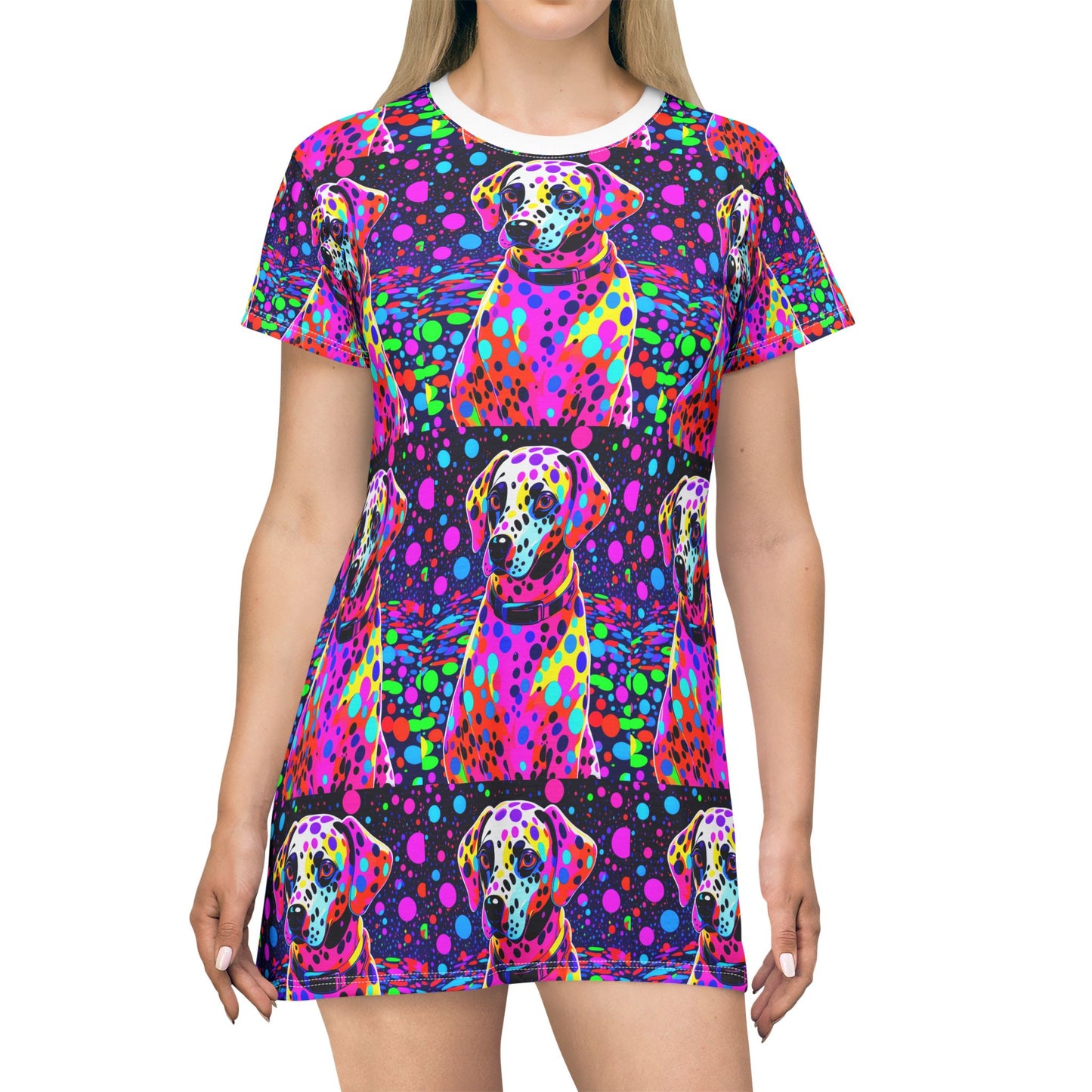 Dalmatian T-Shirt Dress (AOP)