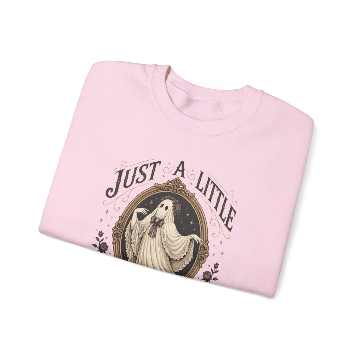 Just A Little Dramatic Ghost Sweatshirt Cute Vintage Halloween