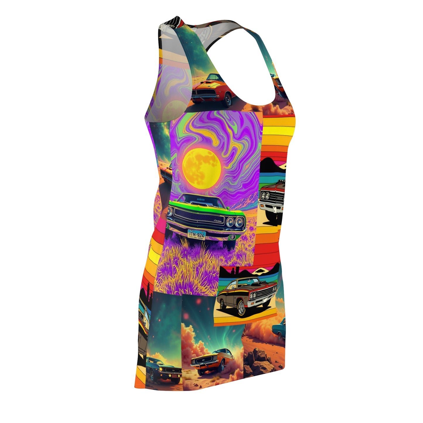 Women's Cut & Sew Racerback Dress (AOP)